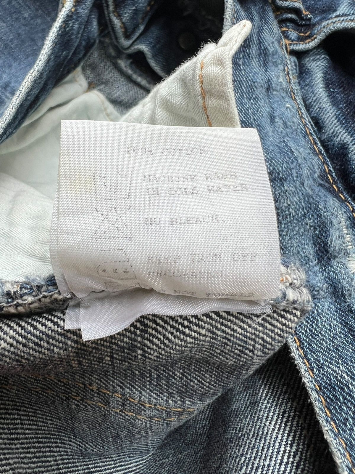 RIPVANWINKLE 1990s Rip Van Winkle Light Boot Cut Ripped Jeans Size US 31 - 15 Thumbnail