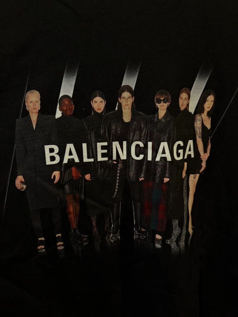 Balenciaga Balenciaga Band Print Short Sleeve T-Shirt Size US M / EU 48-50 / 2 - 2 Thumbnail