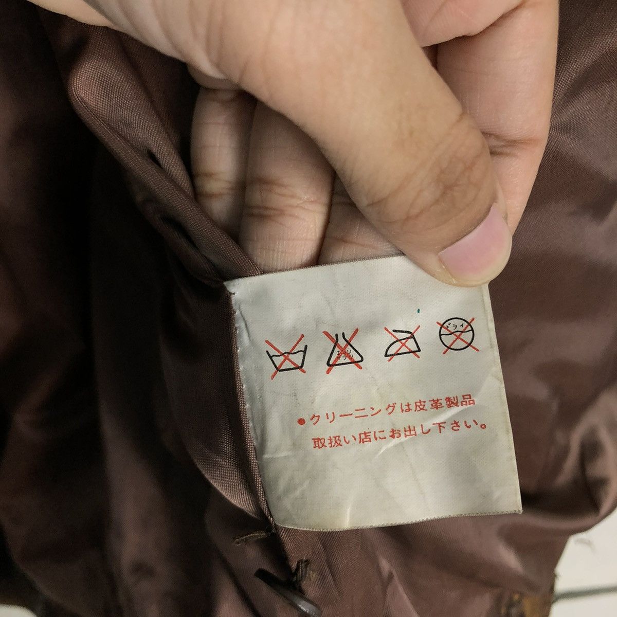 Japanese Brand 🔥VINTAGE FLY GENUINE LEATHER JACKET JAPAN ISSEY MIYAKE Size US L / EU 52-54 / 3 - 20 Thumbnail