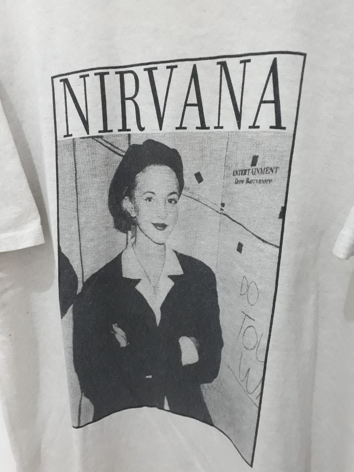 Band Tees Vintage Nirvana Drew Barrymore t shirt rare Size US XL / EU 56 / 4 - 6 Thumbnail