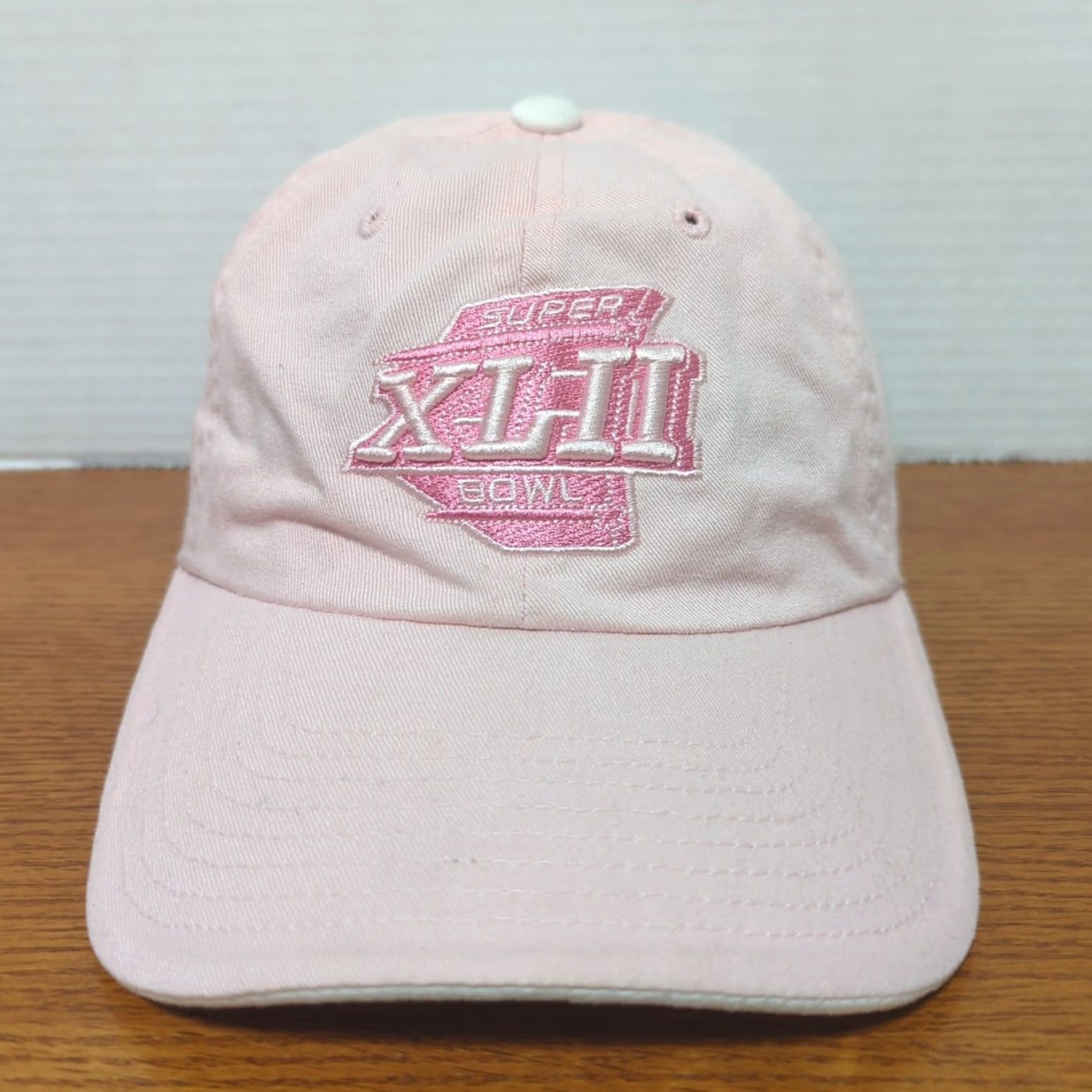 NFL NFL Super Bowl XLII Womens Hat Cap All Pink Adjustable 2008 Arizona Football Size ONE SIZE - 2 Thumbnail