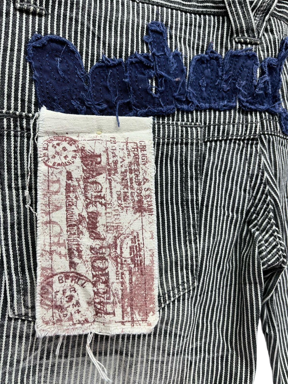 If Six Was Nine × OVER THE STRiPES 🔥BACK & FORTH Hybrid Double Waist Hickory Stripes Denim Size US 31 - 7 Thumbnail