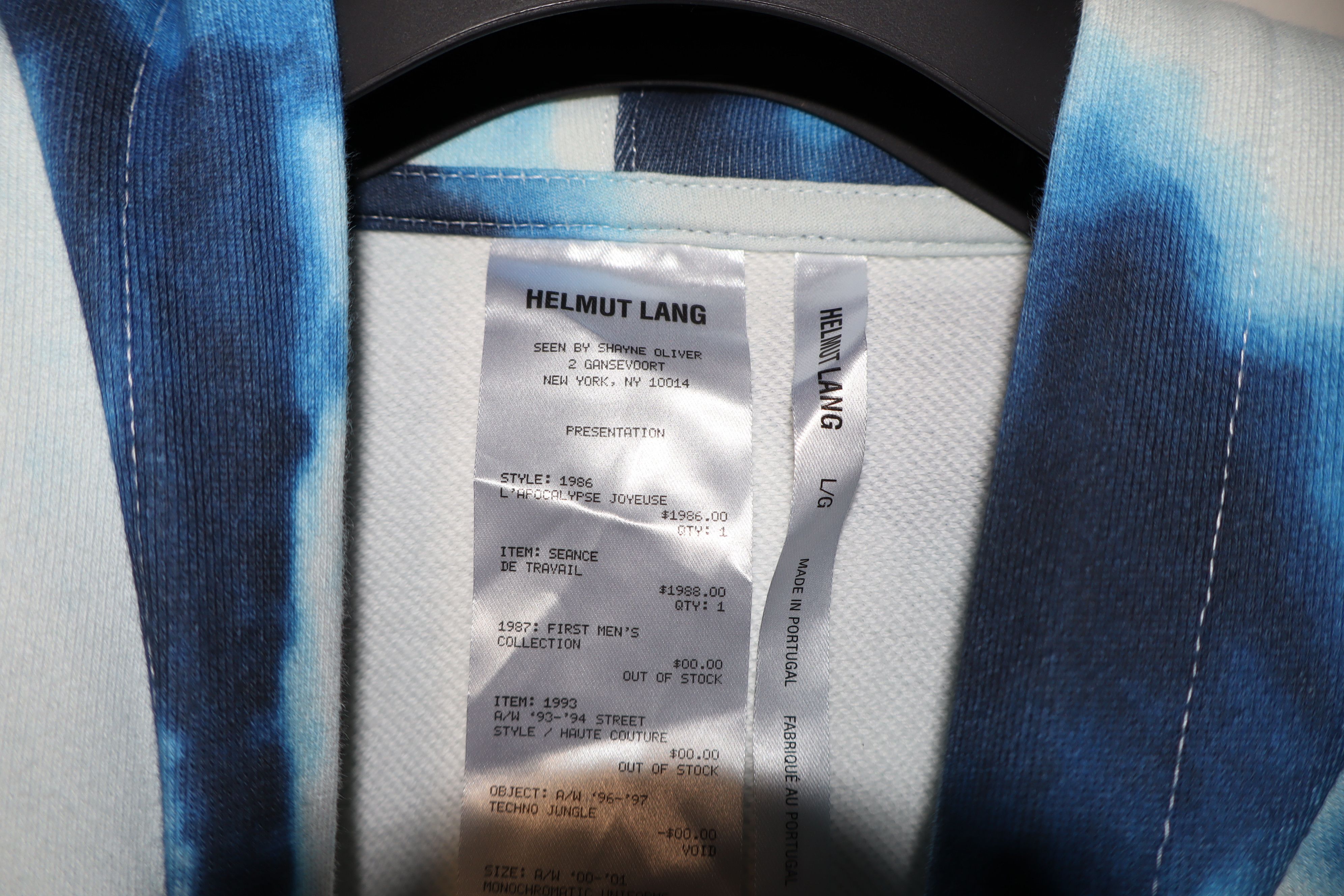 Helmut Lang Spring tour ltd edition hoodie Size US L / EU 52-54 / 3 - 3 Thumbnail