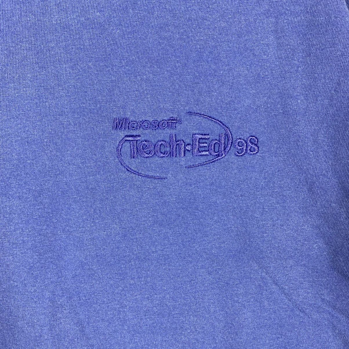 Vintage Vintage 90's MICROSOFT Tech-Ed Small Embroidery Tee Shirt Size US L / EU 52-54 / 3 - 2 Thumbnail