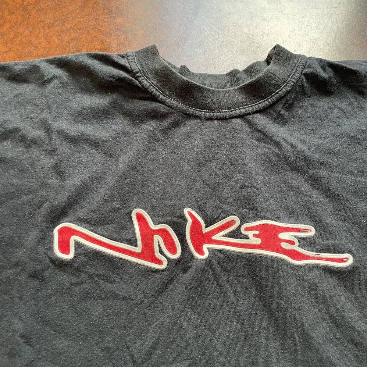 Nike × Vintage 90s BOXY LOGO SWOOSH NIKE BAGGY TEE SHIRT JAPAN Size US M / EU 48-50 / 2 - 2 Thumbnail