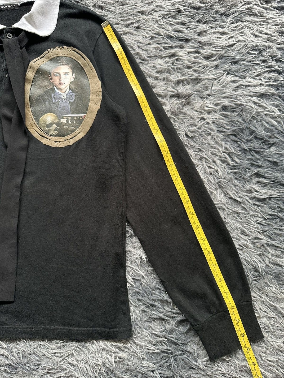 Japanese Brand AW19 Milkboy '' Forbidden Milkboy'' polo long sleeve Size US M / EU 48-50 / 2 - 8 Thumbnail