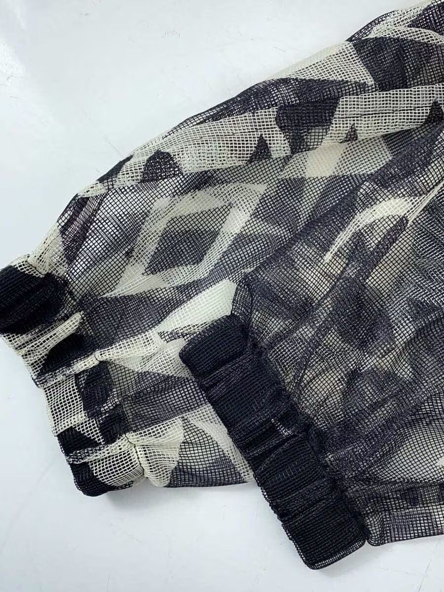 Pattern Mesh Long Sleeve Raglan Tee