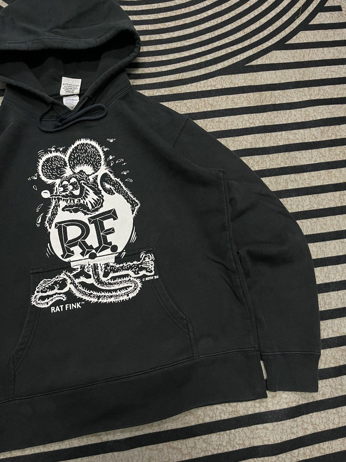Band Tees 2000s RAT FINK BIG PRINT HOODIE Size US M / EU 48-50 / 2 - 5 Thumbnail