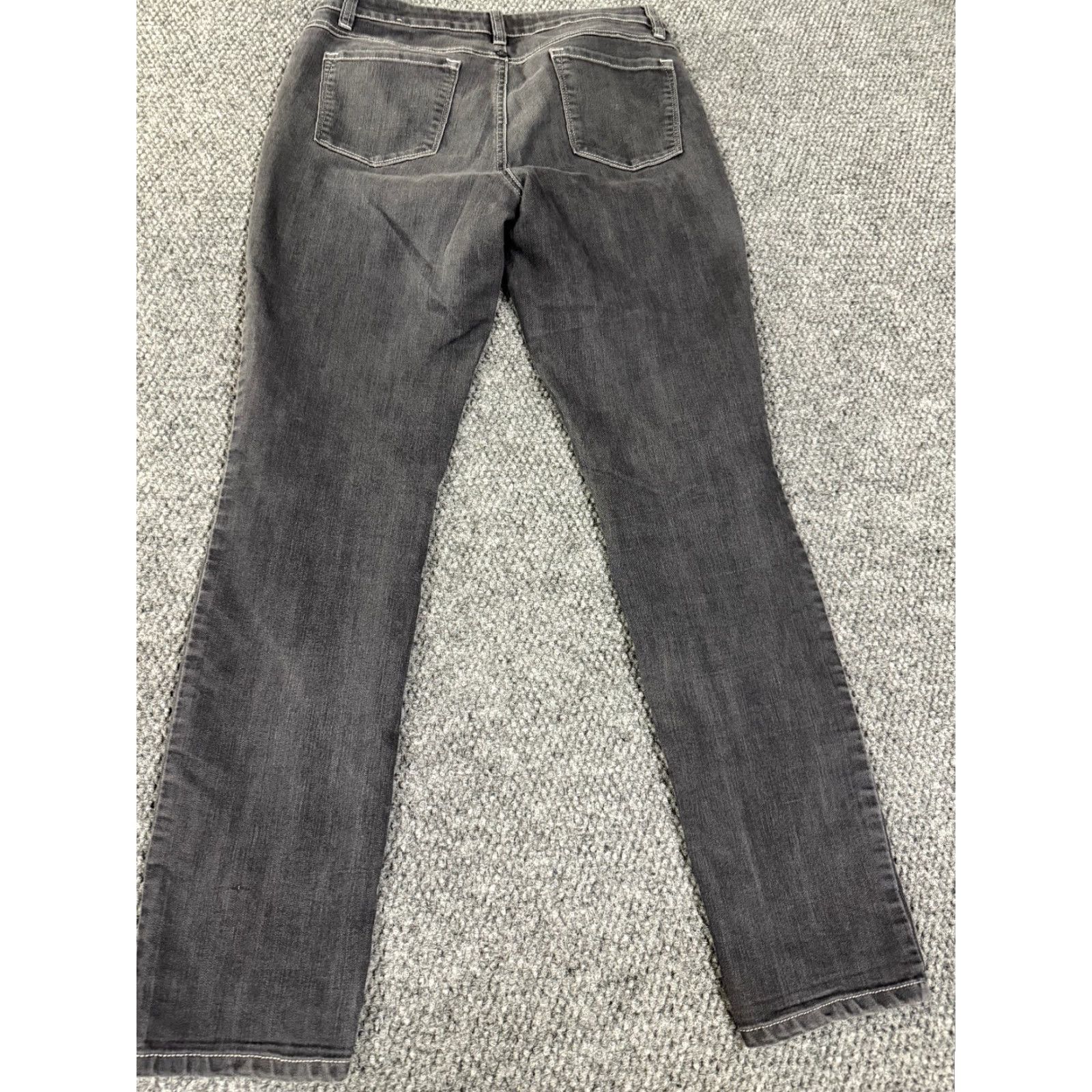 Prana prAna Jeans Womens 8 Gray Skinny Jeans Stretch Organic Cotton Denim Regular Inseam 30in 5-Pocket Design Distressed Pocket Style Size 30" / US 8 / IT 44 - 7 Thumbnail