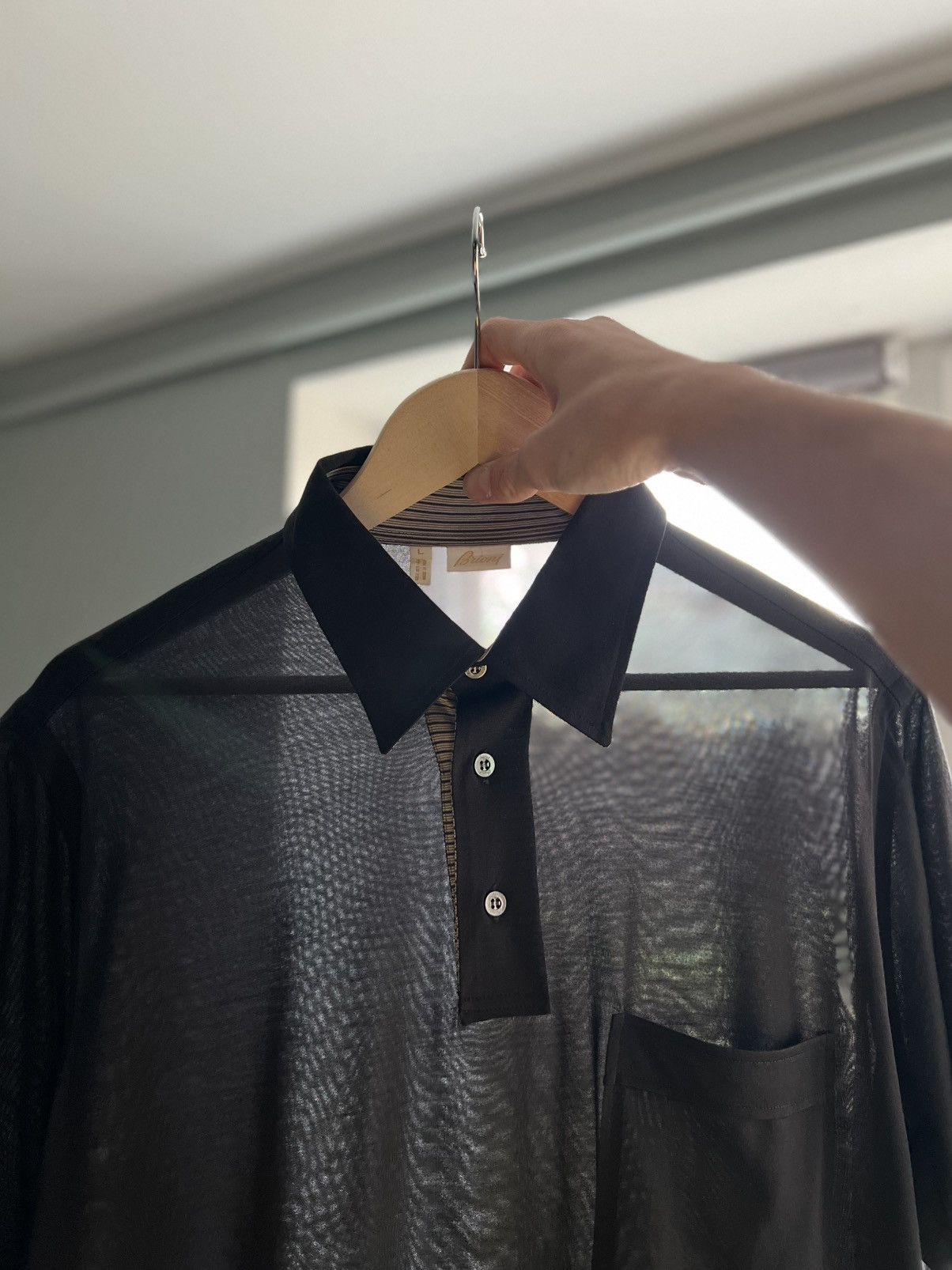 Brioni Brioni Vintage Luxury Silk Polos Size US L / EU 52-54 / 3 - 7 Thumbnail