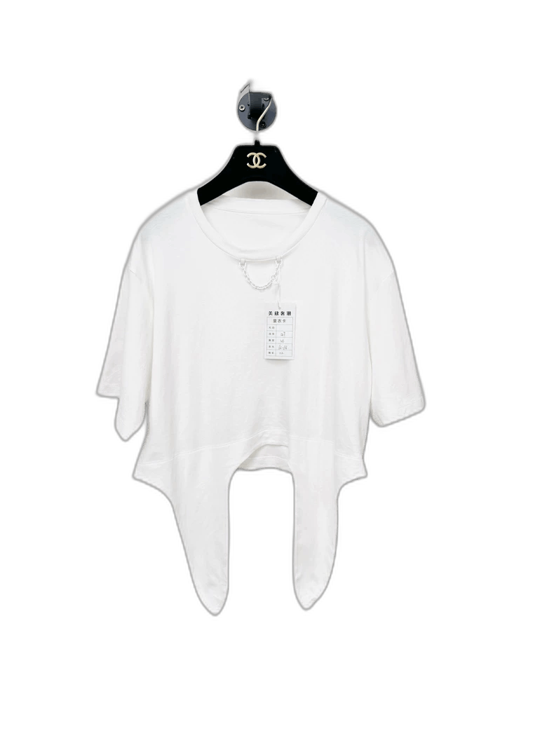 Louis Vuitton Louis Vuitton White Short Sleeve Top Size L / US 10 / IT 46 - 1 Thumbnail