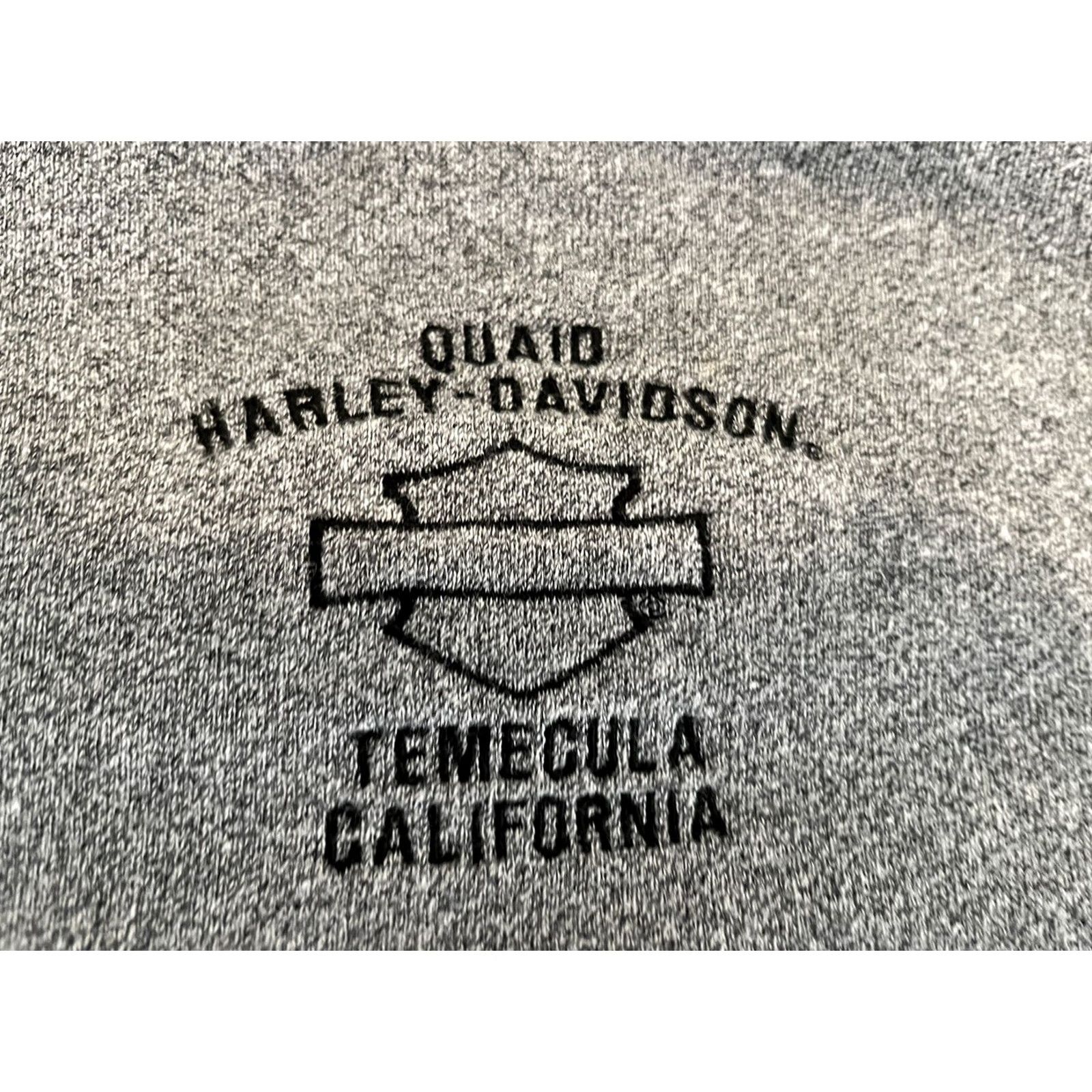 Harley Davidson VINTAGE Harley-Davidson Gray Sweater Men L Crew Neck Pullover Cotton Blend Dated Temecula Holoubek Made In USA Size US L / EU 52-54 / 3 - 6 Thumbnail