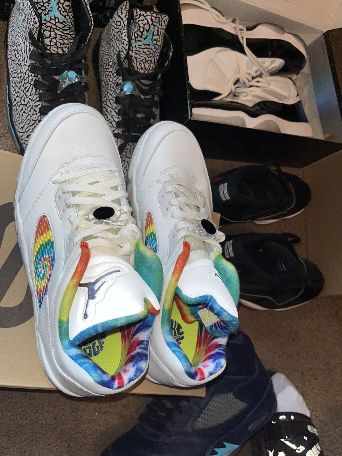 Jordan Brand Air Jordan Retro 5 Golf Size US 12 / EU 45 - 5 Thumbnail