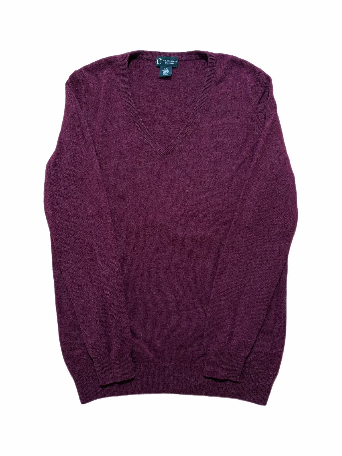 Bloomingdale's C By Bloomingdale's Sweater Cashmere V Neck Pullover Knit Size US XXL / EU 58 / 5 - 1 Thumbnail