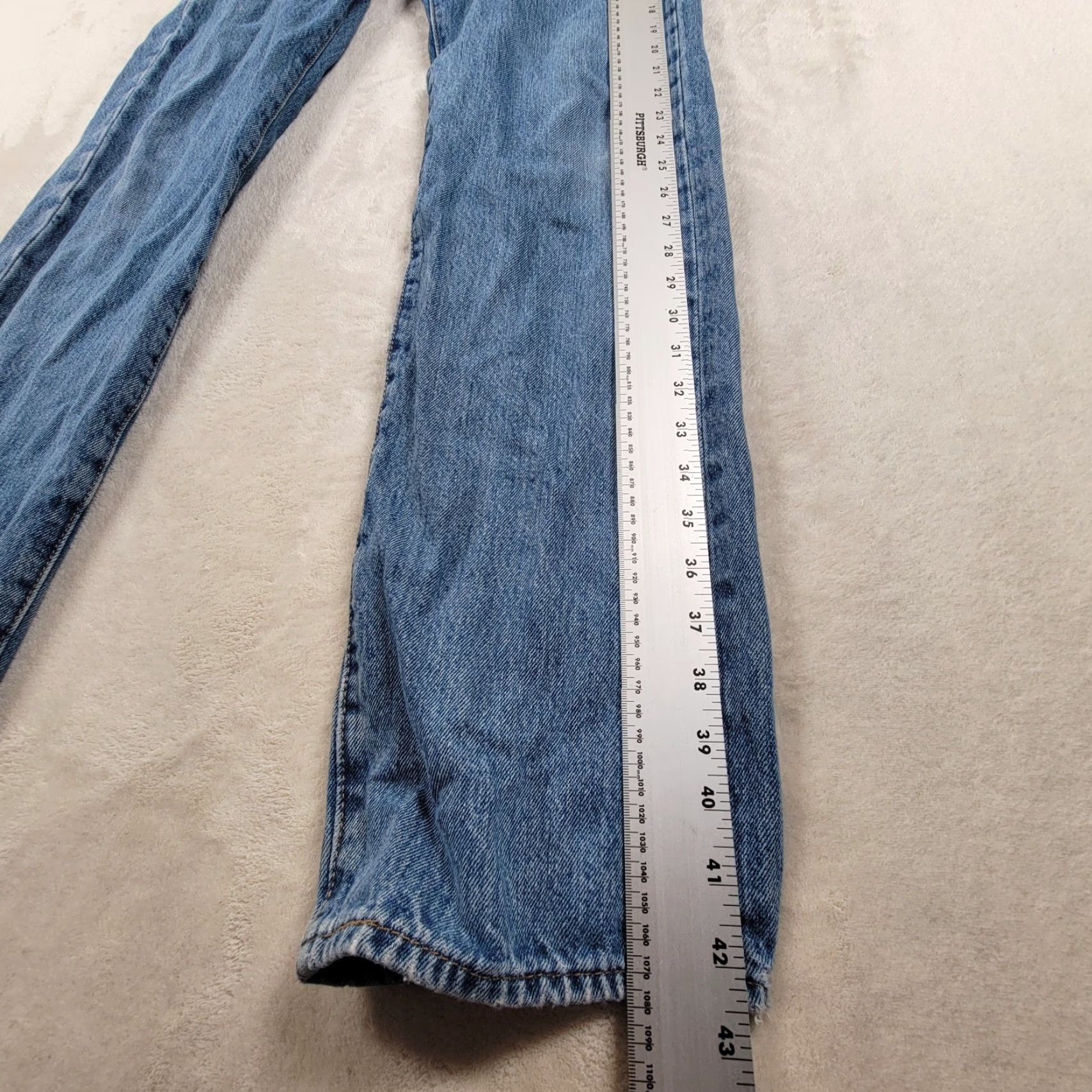 Levi's VINTAGE Levi's Jeans 501 XX Button Fly Straight Leg Blue Denim 32X34 Men Slim Regular 32in Inseam 5-Pocket Distressed Denim Blue Pattern Solid Size US 32 / EU 48 - 7 Thumbnail