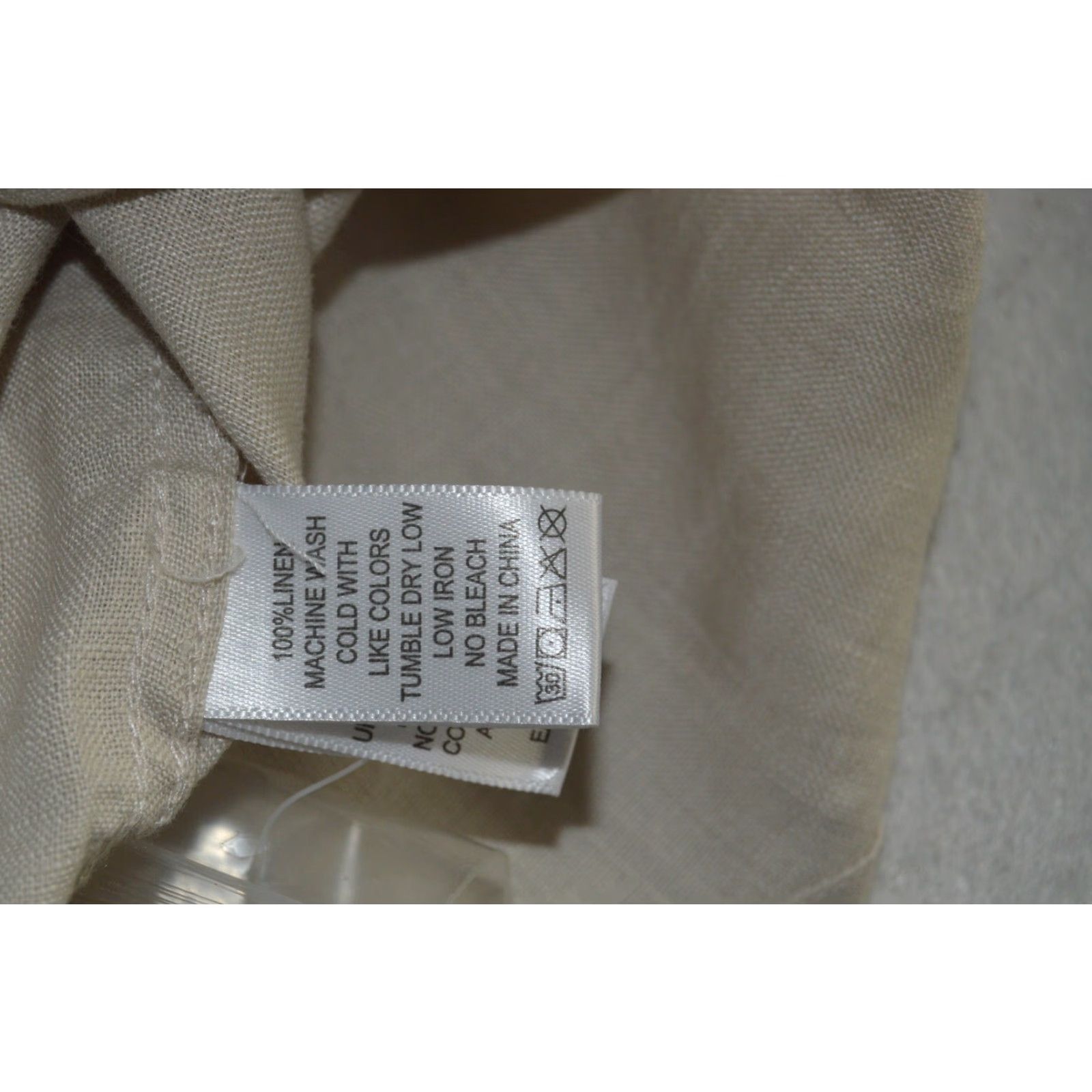 Vintage Short Fin Resort Wear Shirt Mens 3XL Beige Button Up Linen Beach NWOT Size US XXL / EU 58 / 5 - 6 Thumbnail