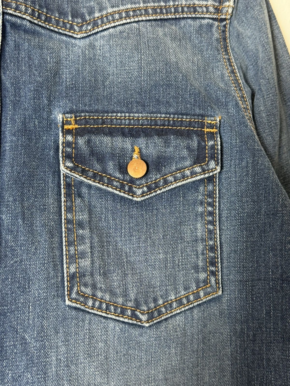 Off-White OFF-WHITE Signature Logo Denim Jacket Size US S / EU 44-46 / 1 - 6 Thumbnail