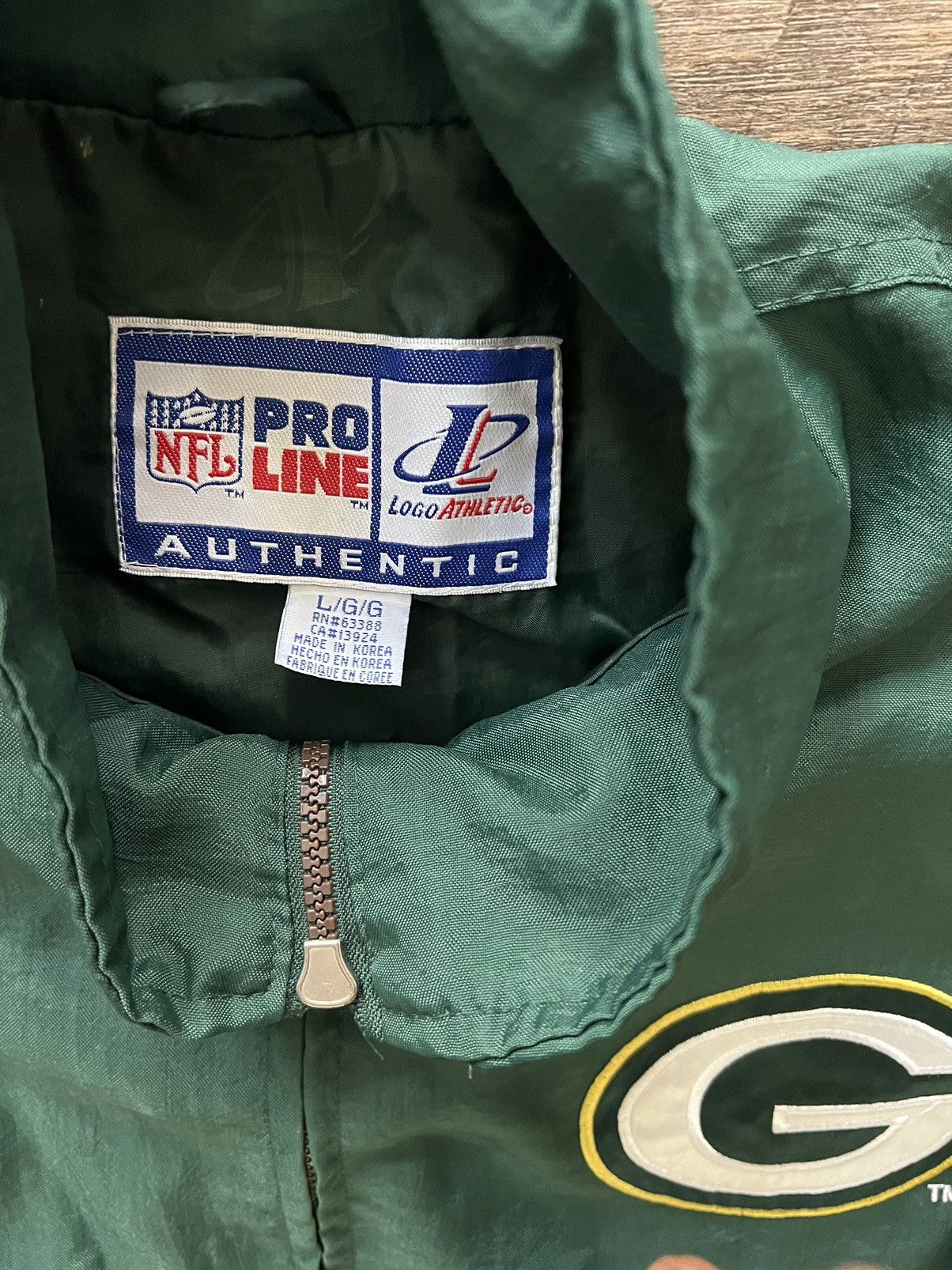Logo Athletic Vintage Green Bay Packers Jacket Size US L / EU 52-54 / 3 - 7 Thumbnail