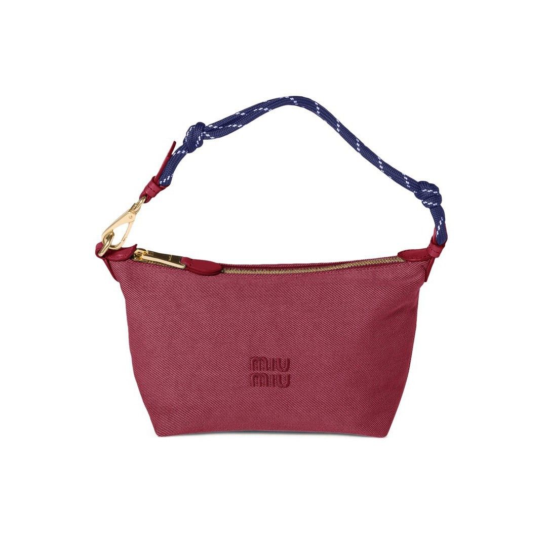 Miu Miu MIU MIU Spirit Cerise Baltic Gabardine Pouch New & Authentic Size ONE SIZE - 1 Thumbnail
