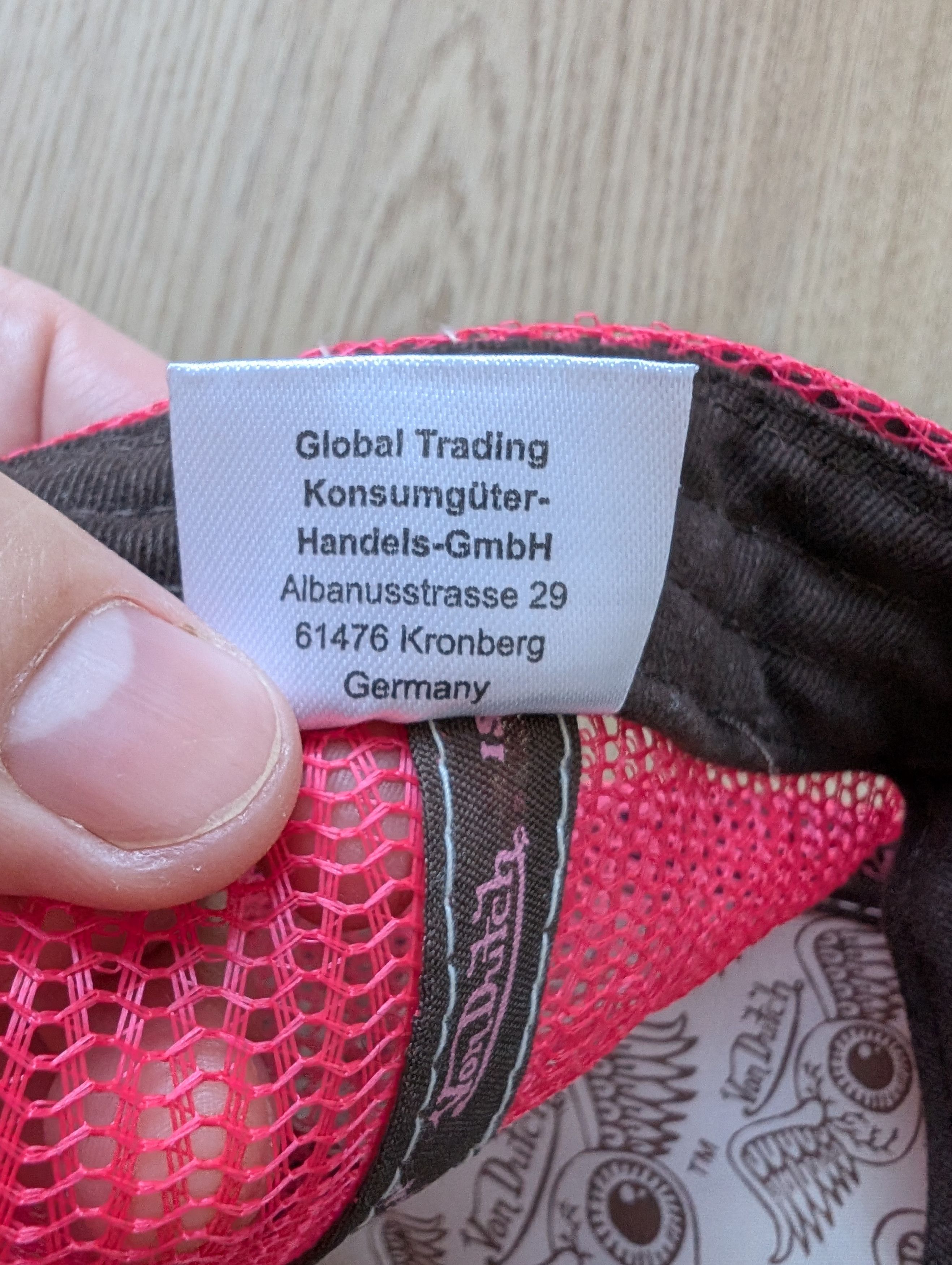 Von Dutch Von Dutch Trucker Hat Brown/Pink Mesh SnapBack Cap New Size ONE SIZE - 8 Thumbnail