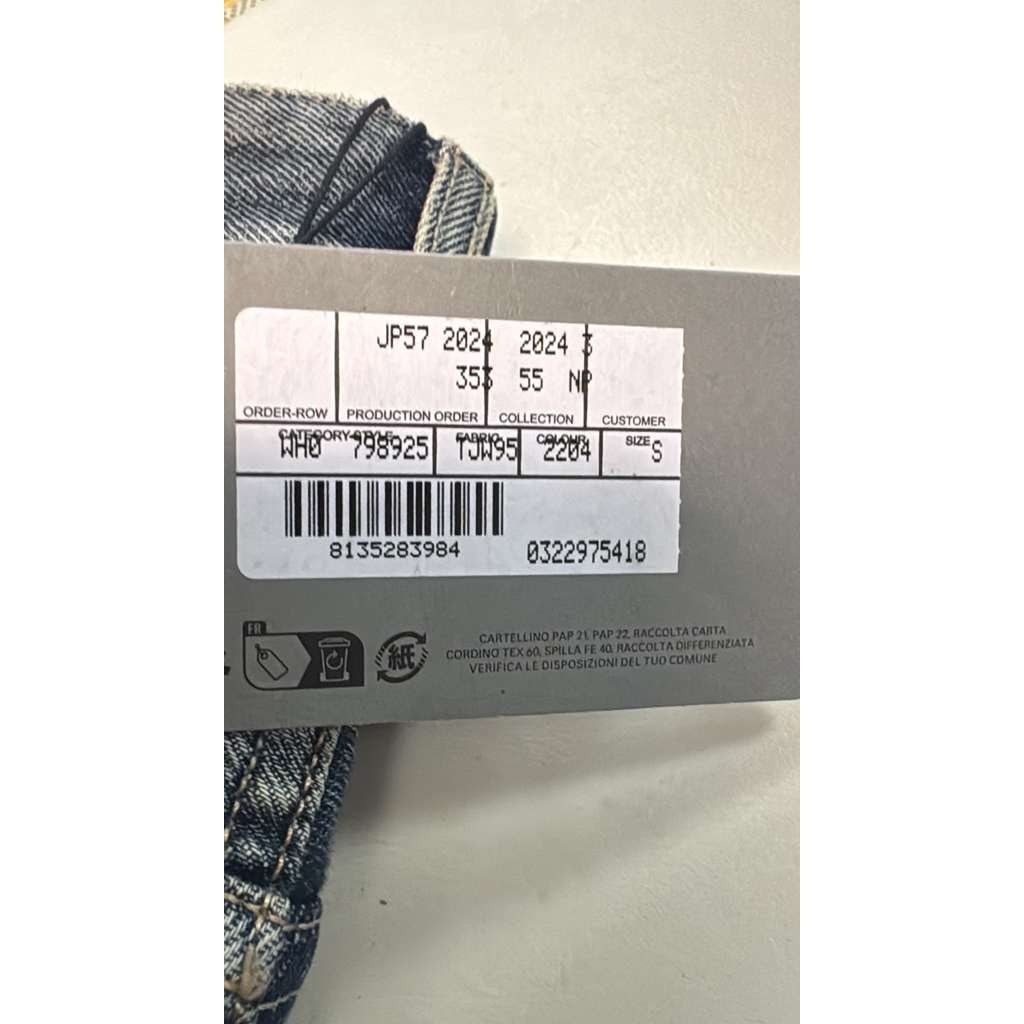 Balenciaga o1rshd1 Baggy Denim Shorts in Blue Rust Size US 30 / EU 46 - 21 Thumbnail