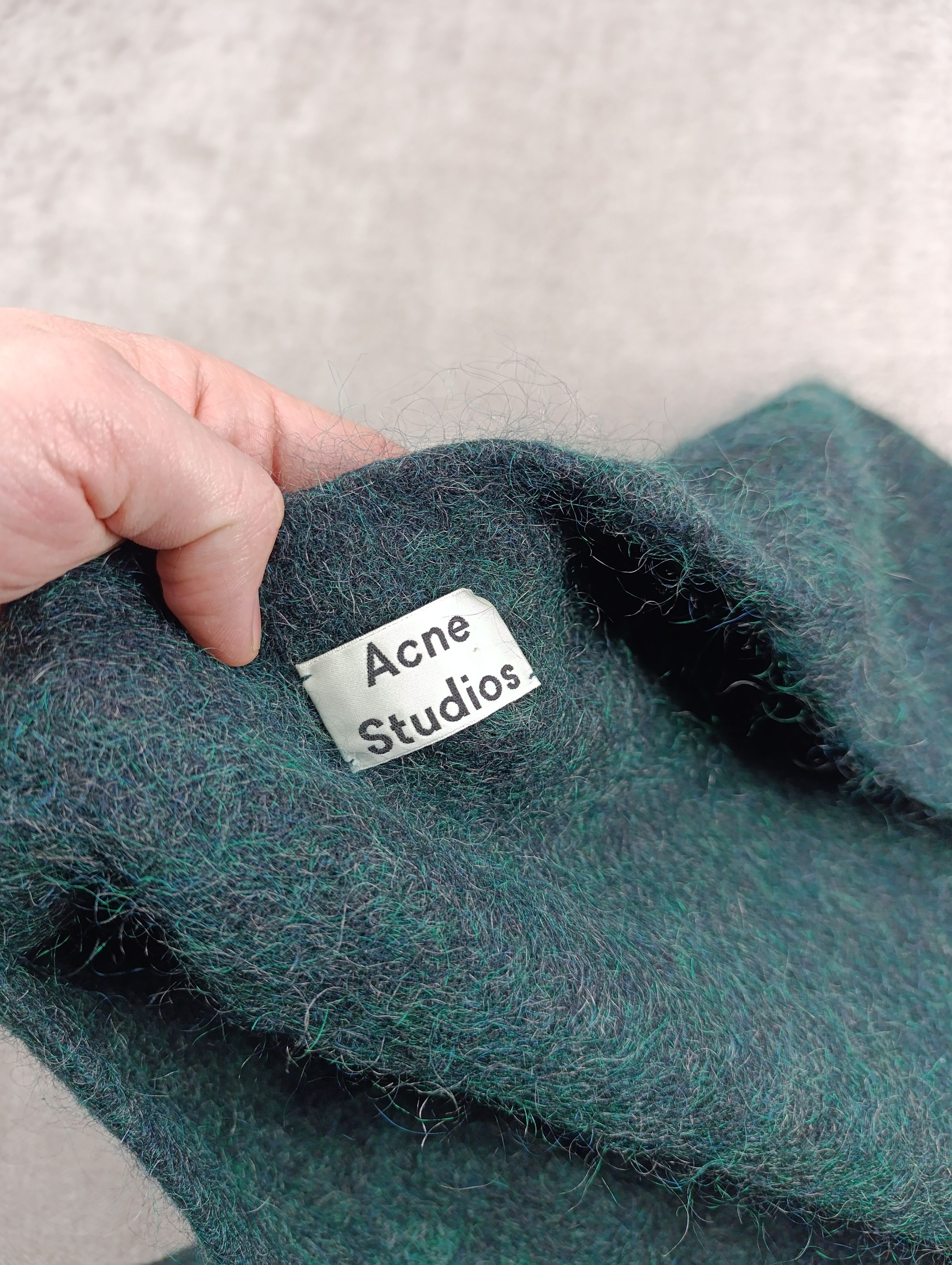 Acne Studios ACNE STUDIOS WOMENS MOHAIR WOOL CARDIGAN RAYA PAW14 GREEN Size XS / US 0-2 / IT 36-38 - 9 Thumbnail