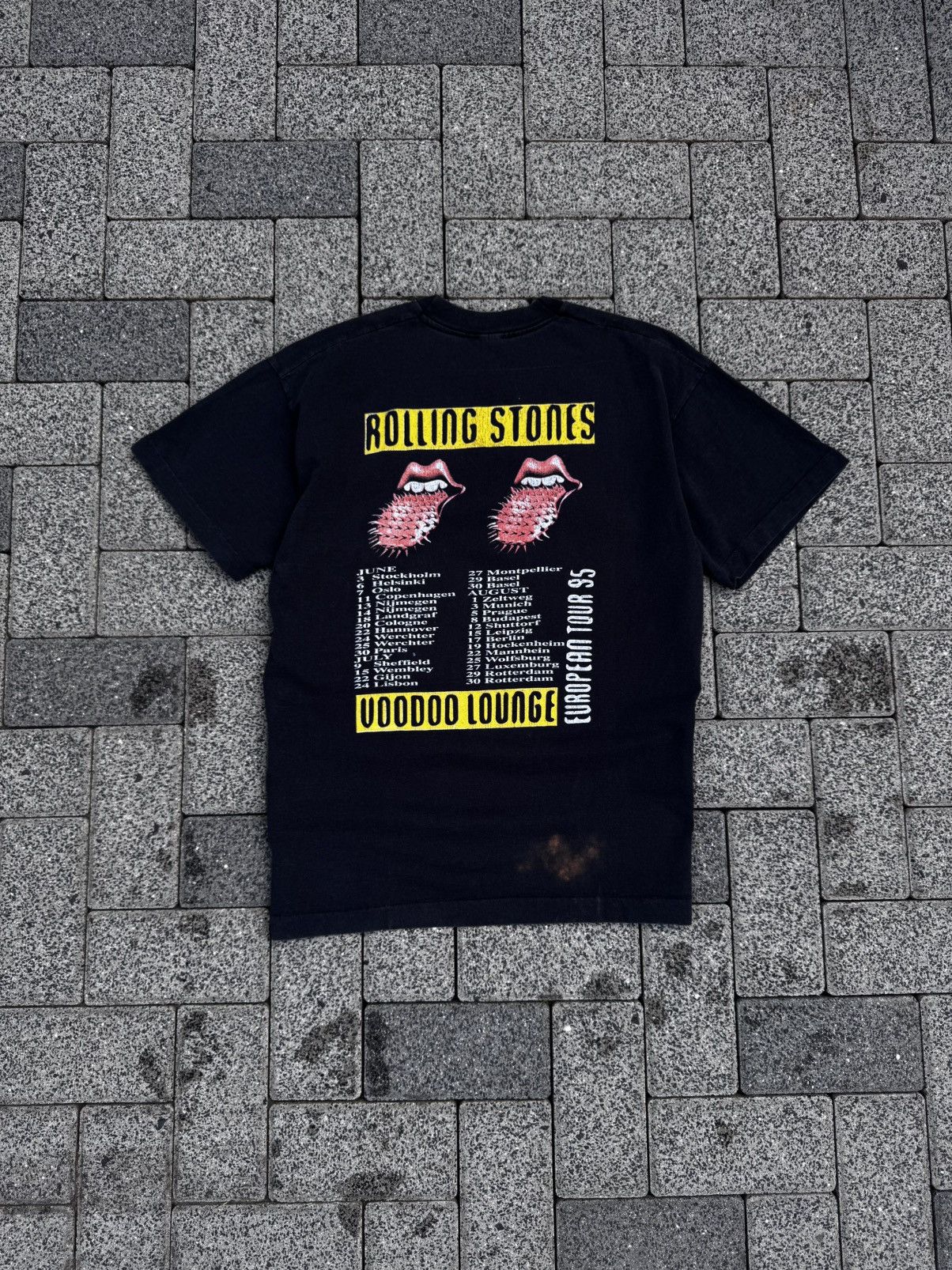 The Rolling Stones × Vintage Vintage The Rolling Stones Voodoo Lounge Tour 1995 T-Shirt Size US M / EU 48-50 / 2 - 2 Thumbnail