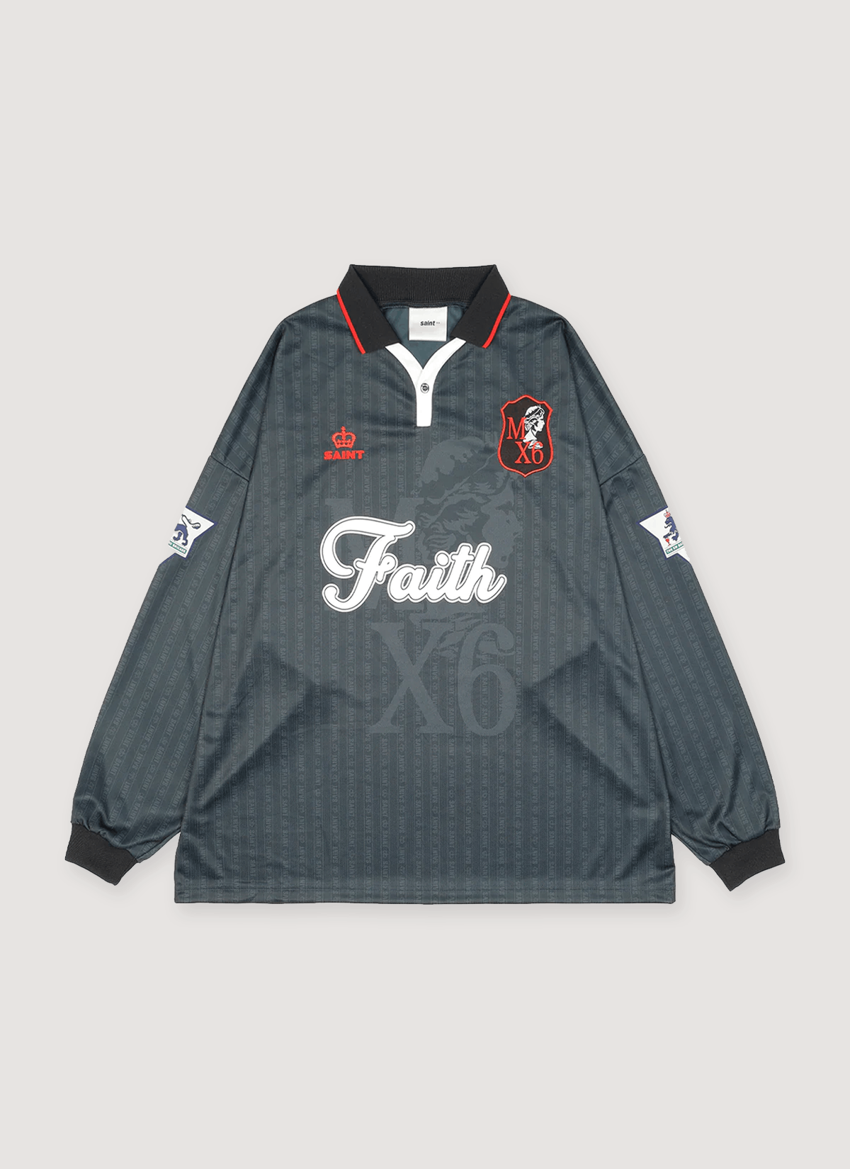 Saint Michael Faith Soccer Shirt Black Size US L / EU 52-54 / 3 - 1 Thumbnail