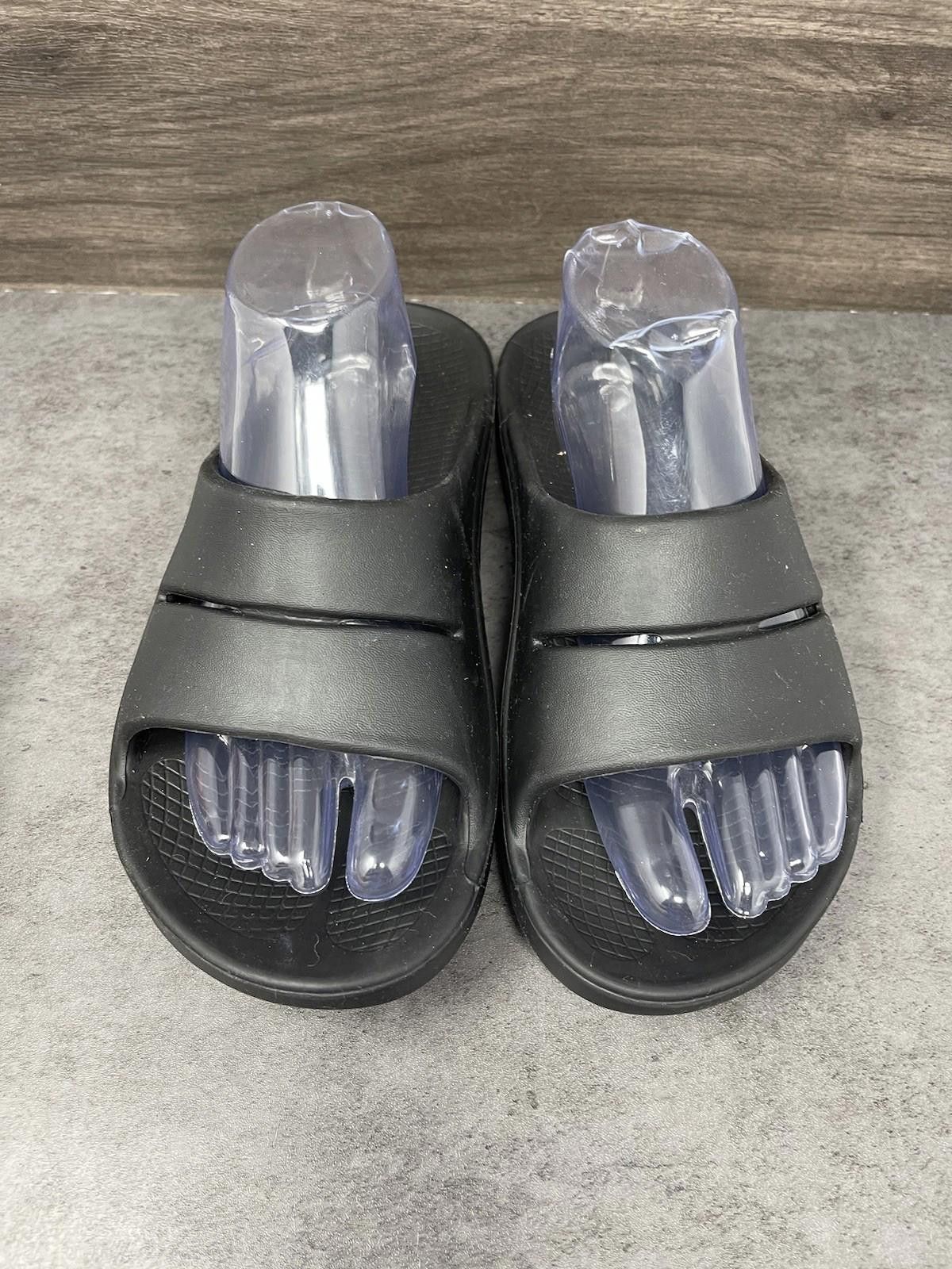 Other OOFOS Recovery Slide Sandals Mens Size 8 OOahh Black Rubber Size US 8 / EU 41 - 3 Thumbnail