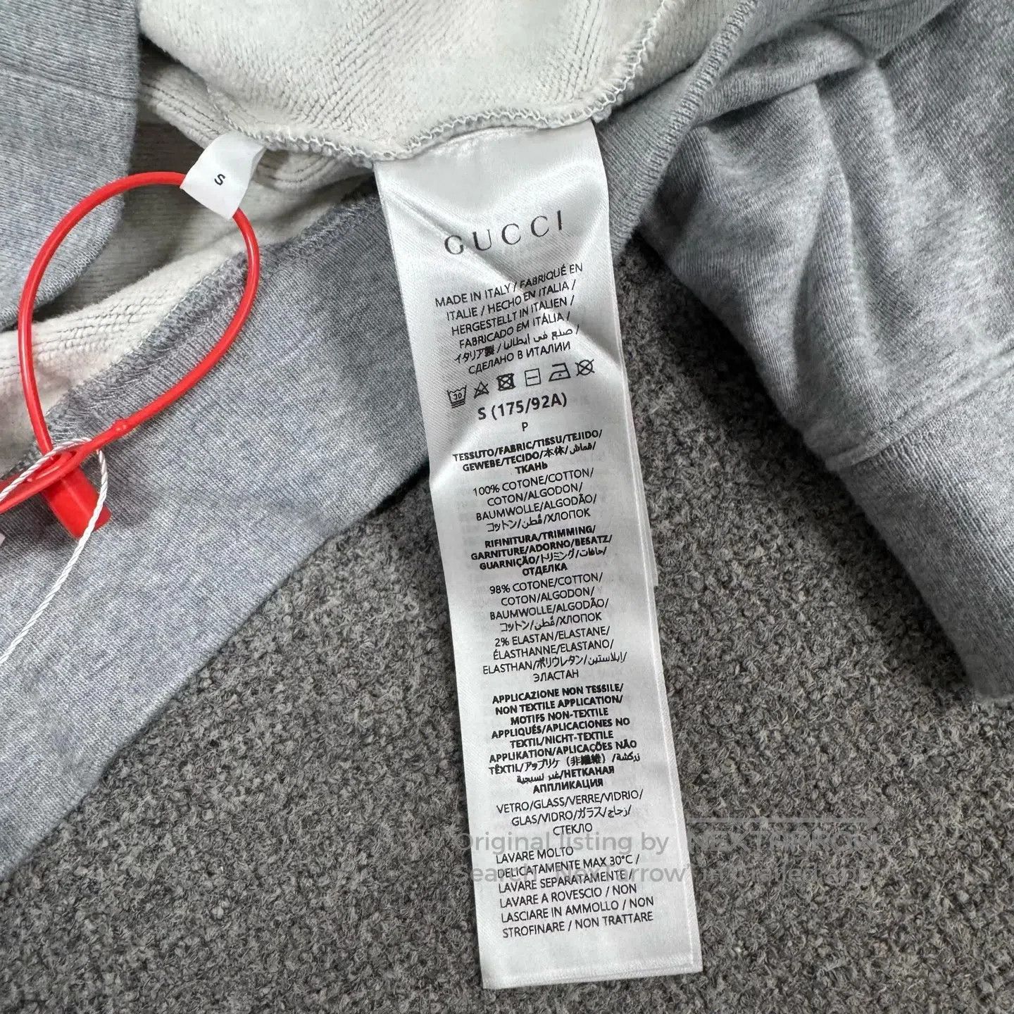 Gucci Guicci New logo: Water diamond letter logo hooded hoodie| Size S / US 4 / IT 40 - 7 Thumbnail