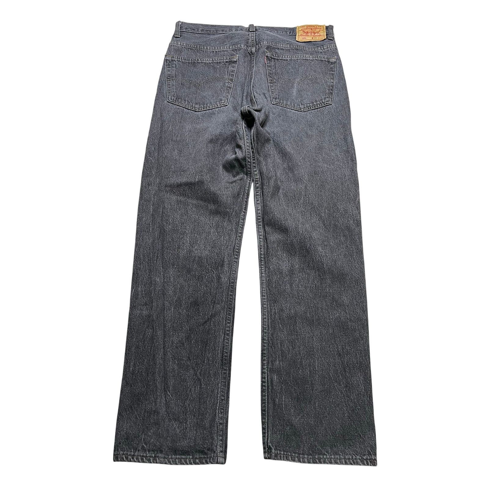 Levi's Vintage Levi's 501 Black / Gray Denim Jeans Men's 38x30 90s Size US 38 / EU 54 - 2 Thumbnail
