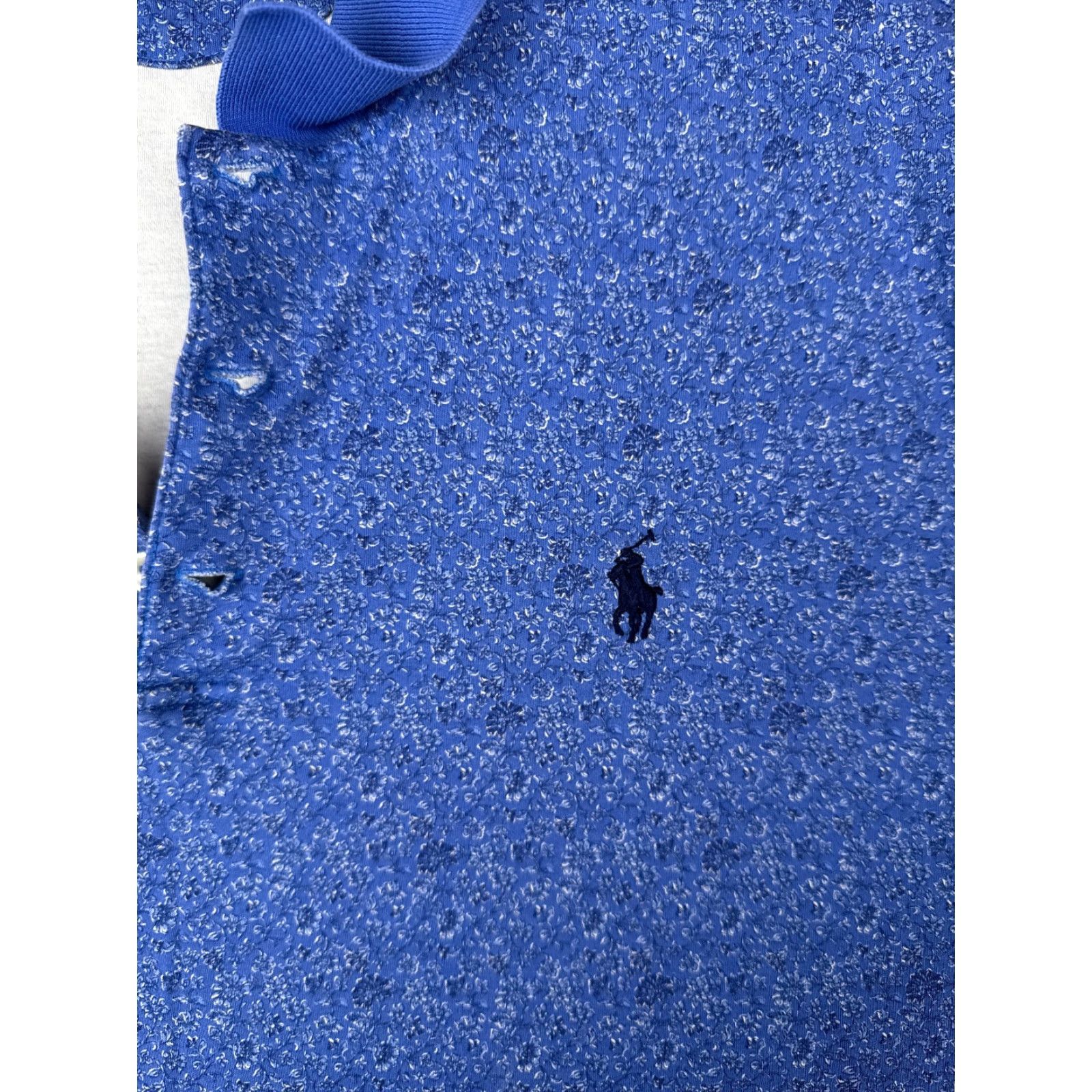 Ralph Lauren Ralph Lauren Polo Shirt Men L Blue Floral Cotton Classic Fit Modern American Sports Mens Size US L / EU 52-54 / 3 - 6 Thumbnail