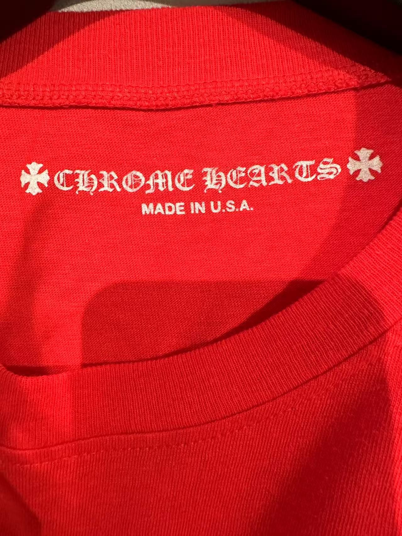 Chrome Hearts Chrome Hearts Red 33 Horseshoe Logo Long Sleeve Tee Size S / US 4 / IT 40 - 3 Thumbnail