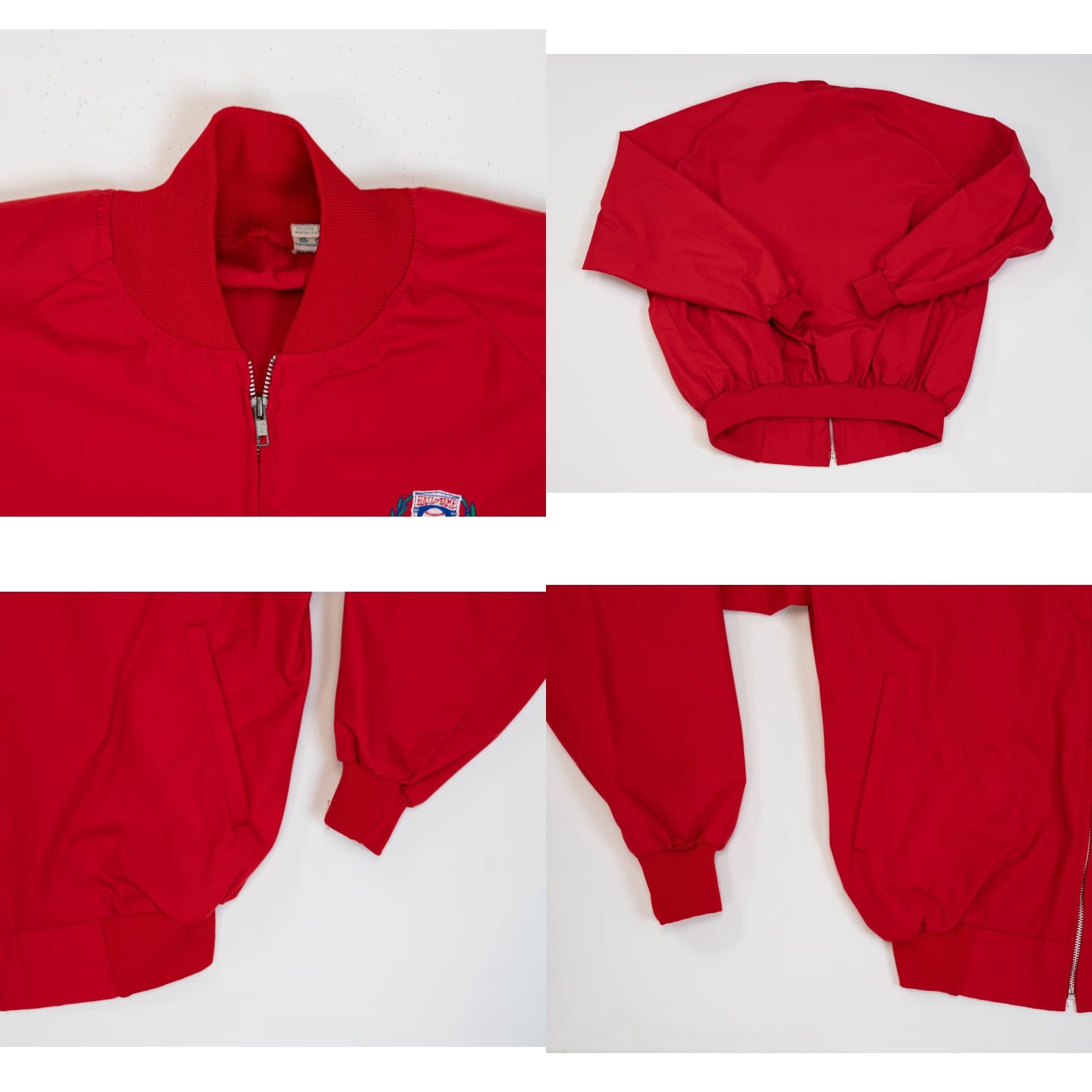 Vintage VINTAGE Artex Cooperstown Jacket Mens Size L Red Zip Up 80s MLB USA Baseball Windbreaker Jacket Size US L / EU 52-54 / 3 - 8 Thumbnail