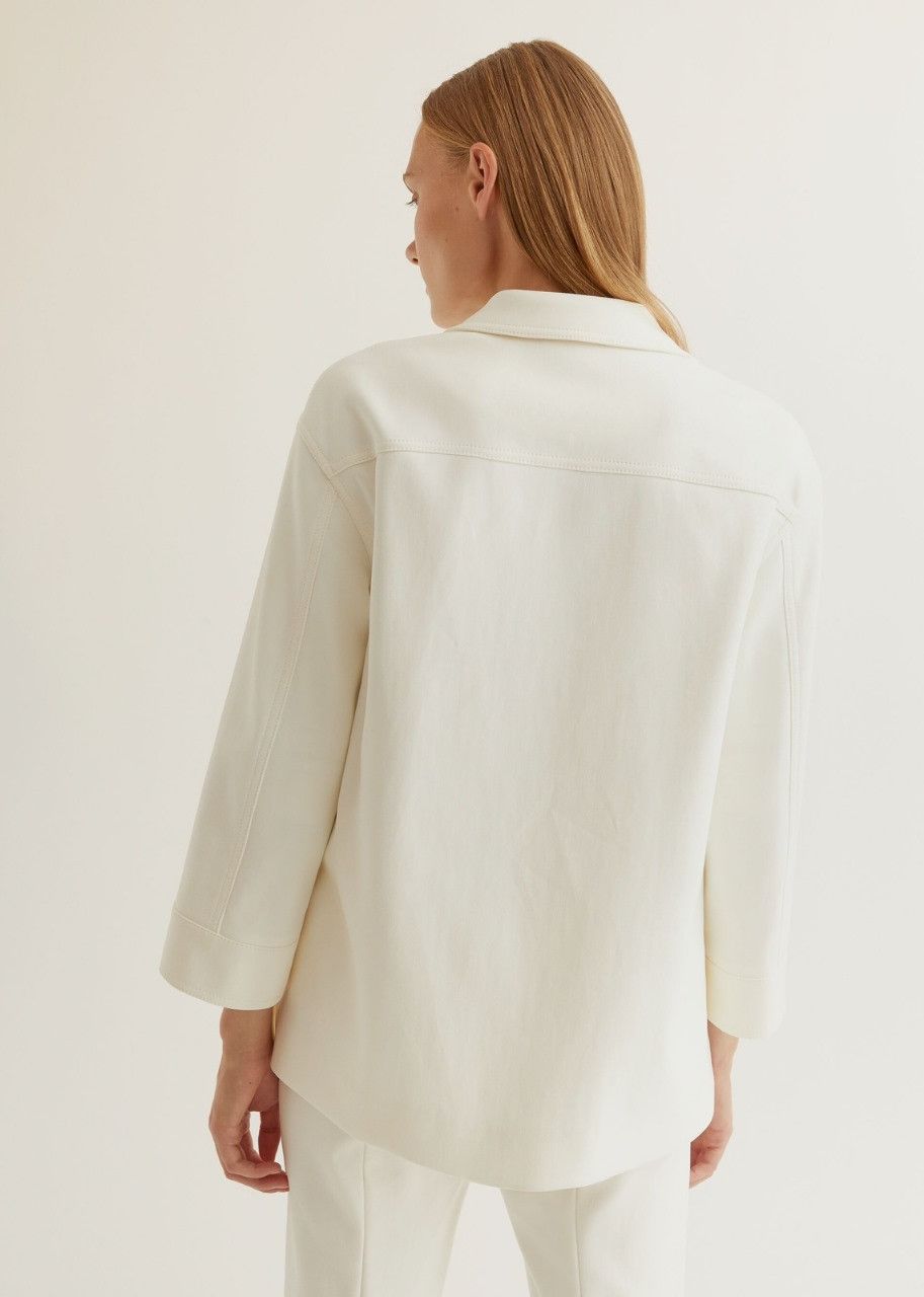 Loro Piana o1srvl11e0424 Jacket in White Size S / US 4 / IT 40 - 6 Thumbnail