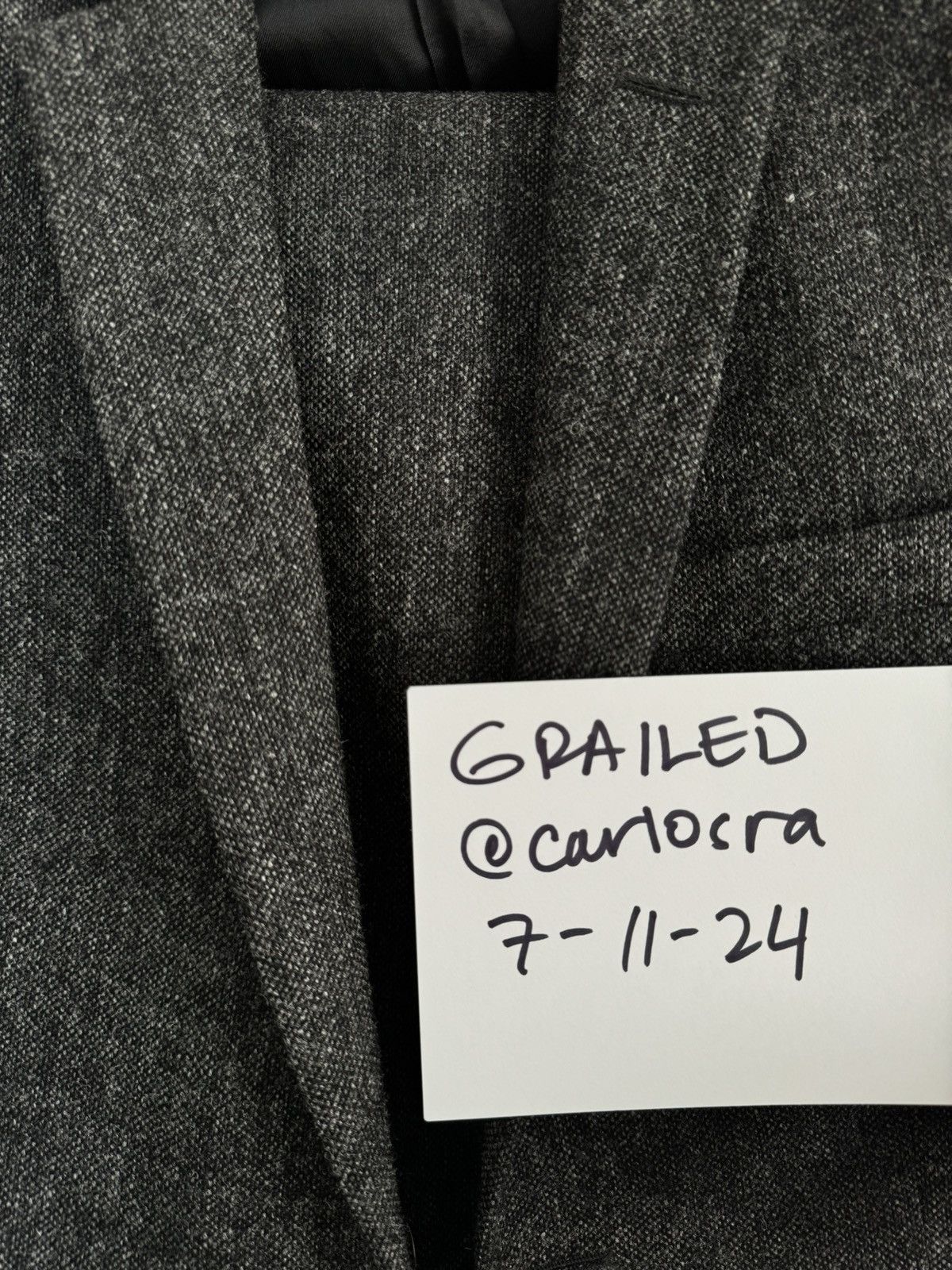 Acne Studios Acne Studios grey 100% tweed suit Size 46R - 9 Thumbnail