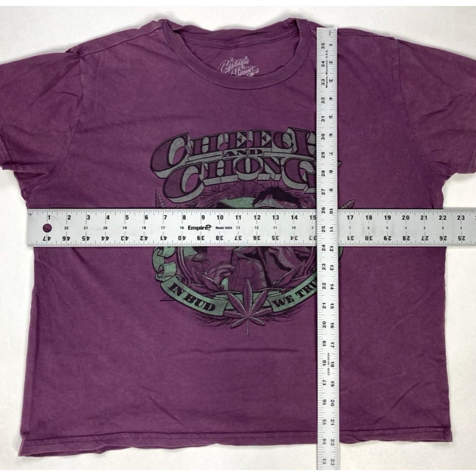 Vintage Cheech & Chong In Bud We Trust Graphic T-shirt Women XL Purple Short Sleeve Size XL / US 12-14 / IT 48-50 - 5 Thumbnail