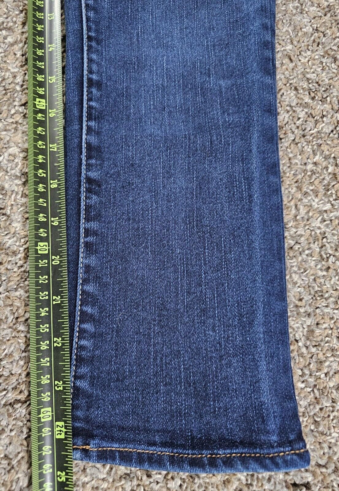 Designer American Eagle Artist Stretch Straight Blue Jeans Size 6R Size 28" / US 6 / IT 42 - 4 Thumbnail