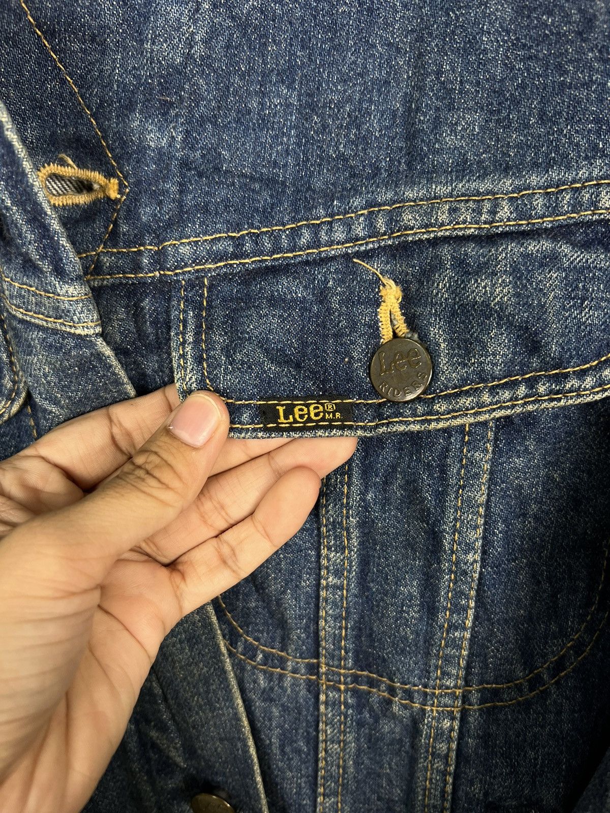 Lee 🔥 VINTAGE LEE RIDERS DENIM TRUCKER JACKET Size US L / EU 52-54 / 3 - 13 Thumbnail