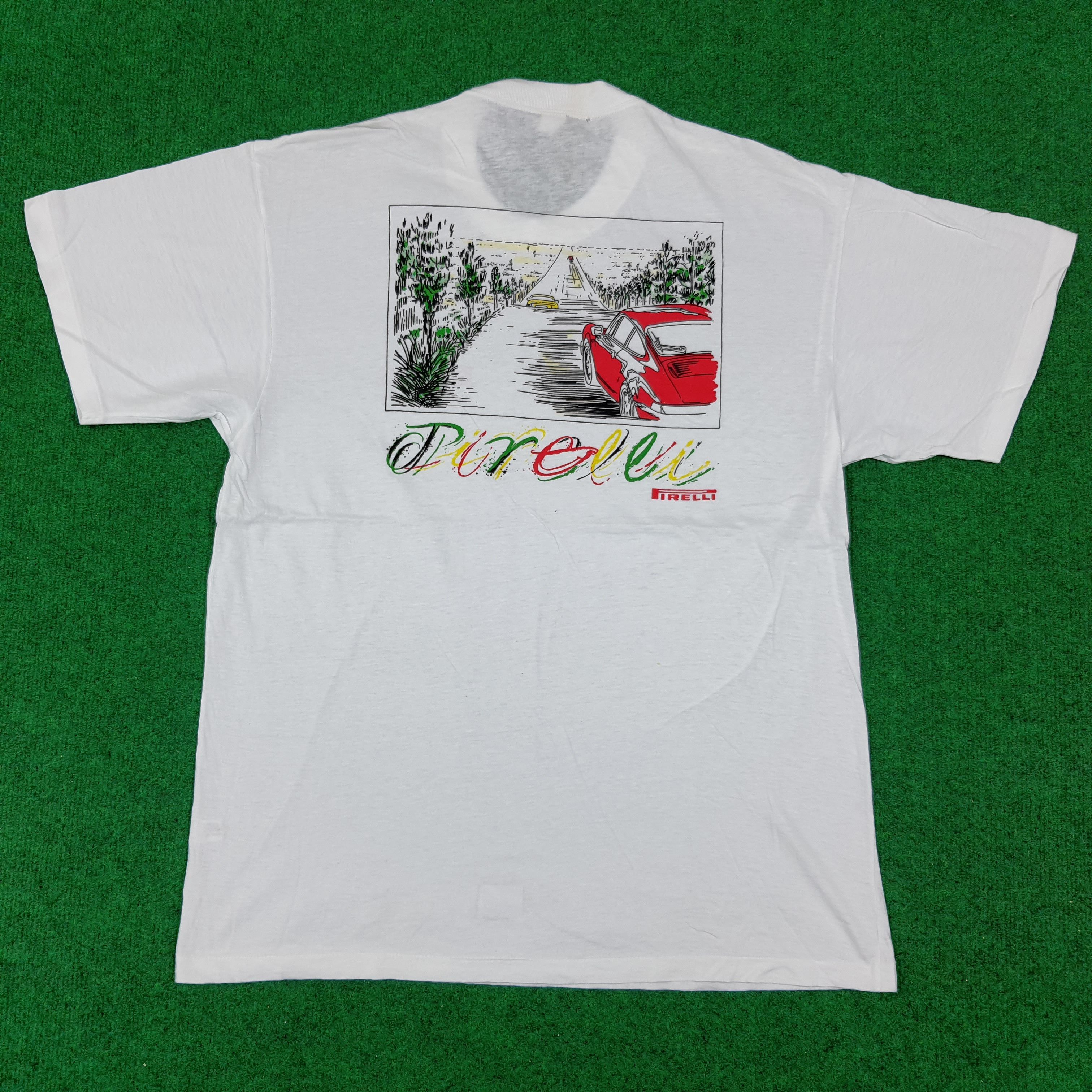 Pirelli × Vintage Vintage Pirelli Tyre Autopart Brand Motorsports Tshirt Size US M / EU 48-50 / 2 - 1 Thumbnail