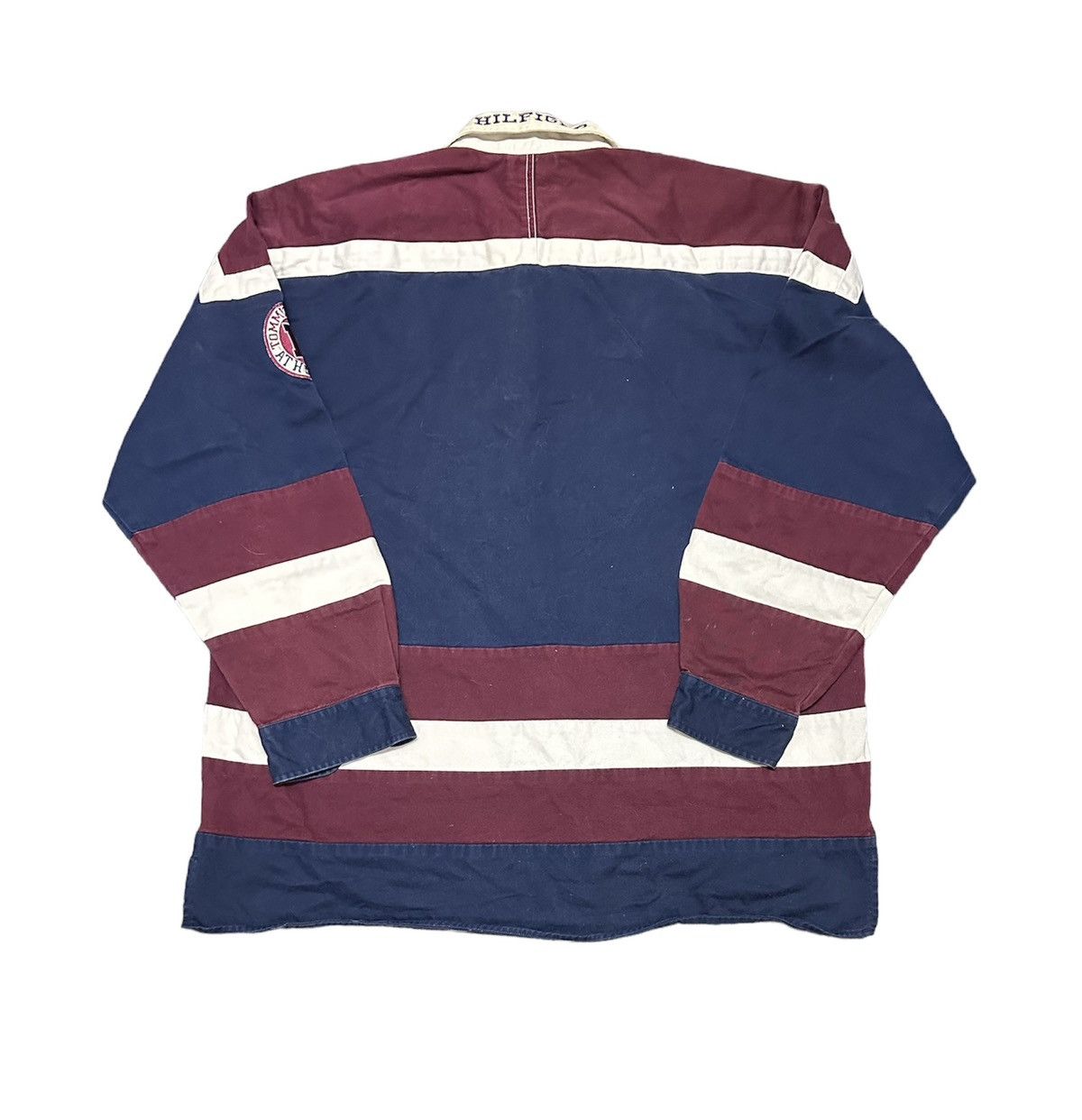 Tommy Hilfiger Vintage 90s Tommy hilfiger rugby shirt hockey jersey Size US L / EU 52-54 / 3 - 2 Thumbnail