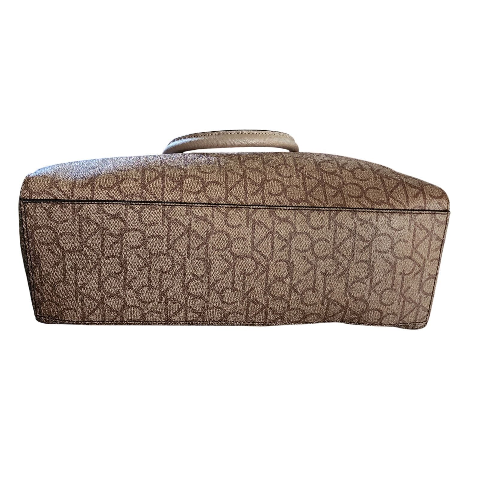 Calvin Klein Calvin Klein logo shoulder bag beige and tan Size ONE SIZE - 5 Thumbnail