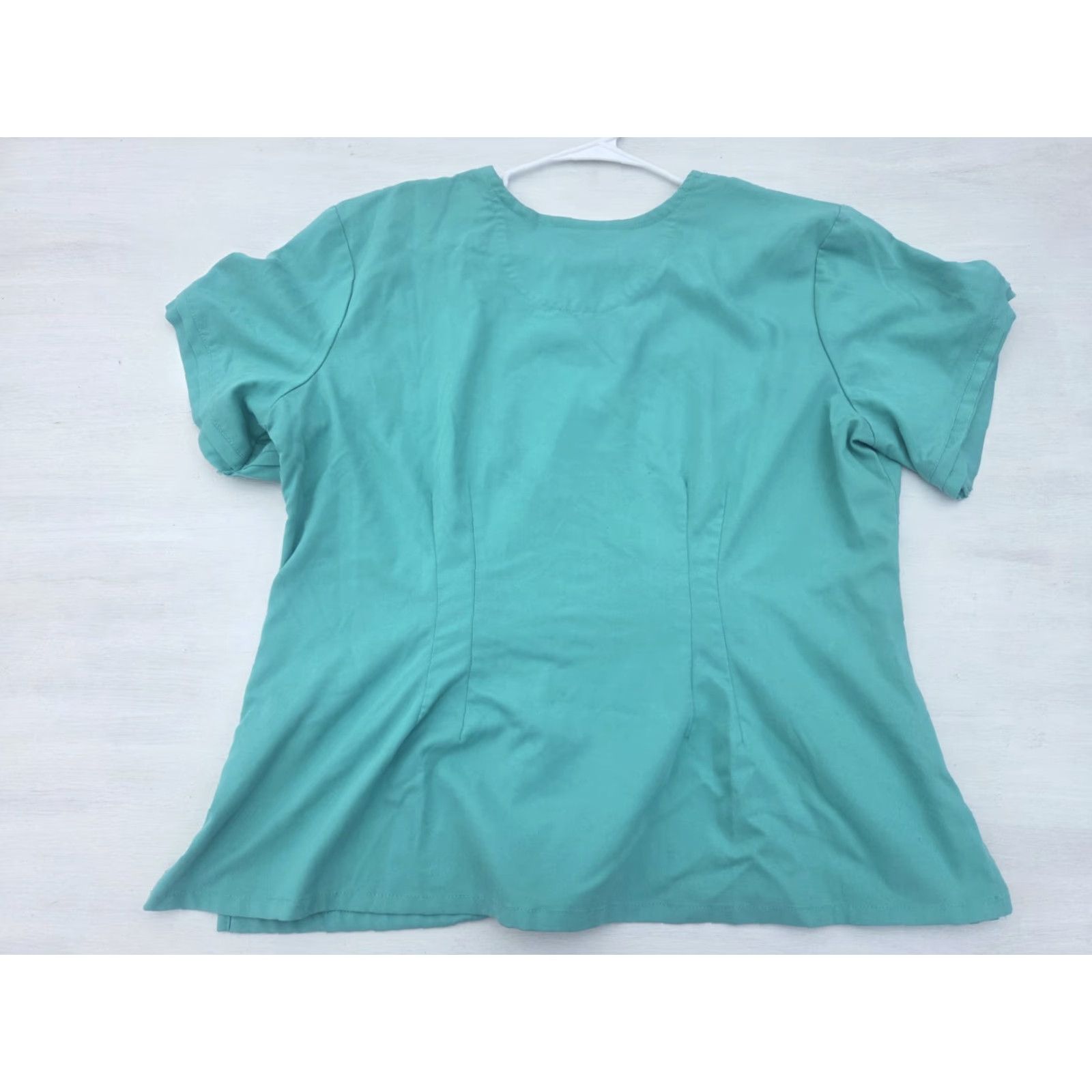 Vintage Urbane Ultimate Blue Scrub Top XL Women Medical Nurse Dental Vet Work Solid Pattern Size US XL / EU 56 / 4 - 6 Thumbnail