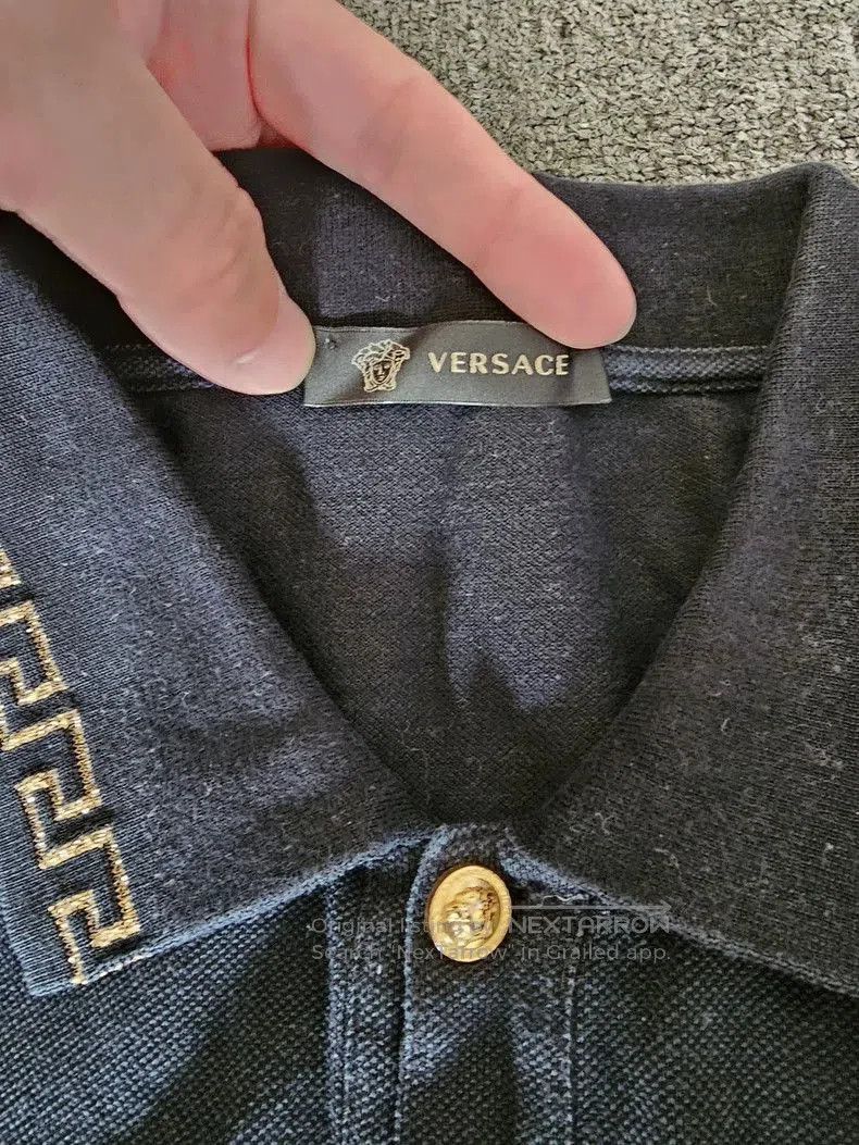 Versace Versace Black Short Sleeve Polo Shirt. Size US L / EU 52-54 / 3 - 3 Thumbnail