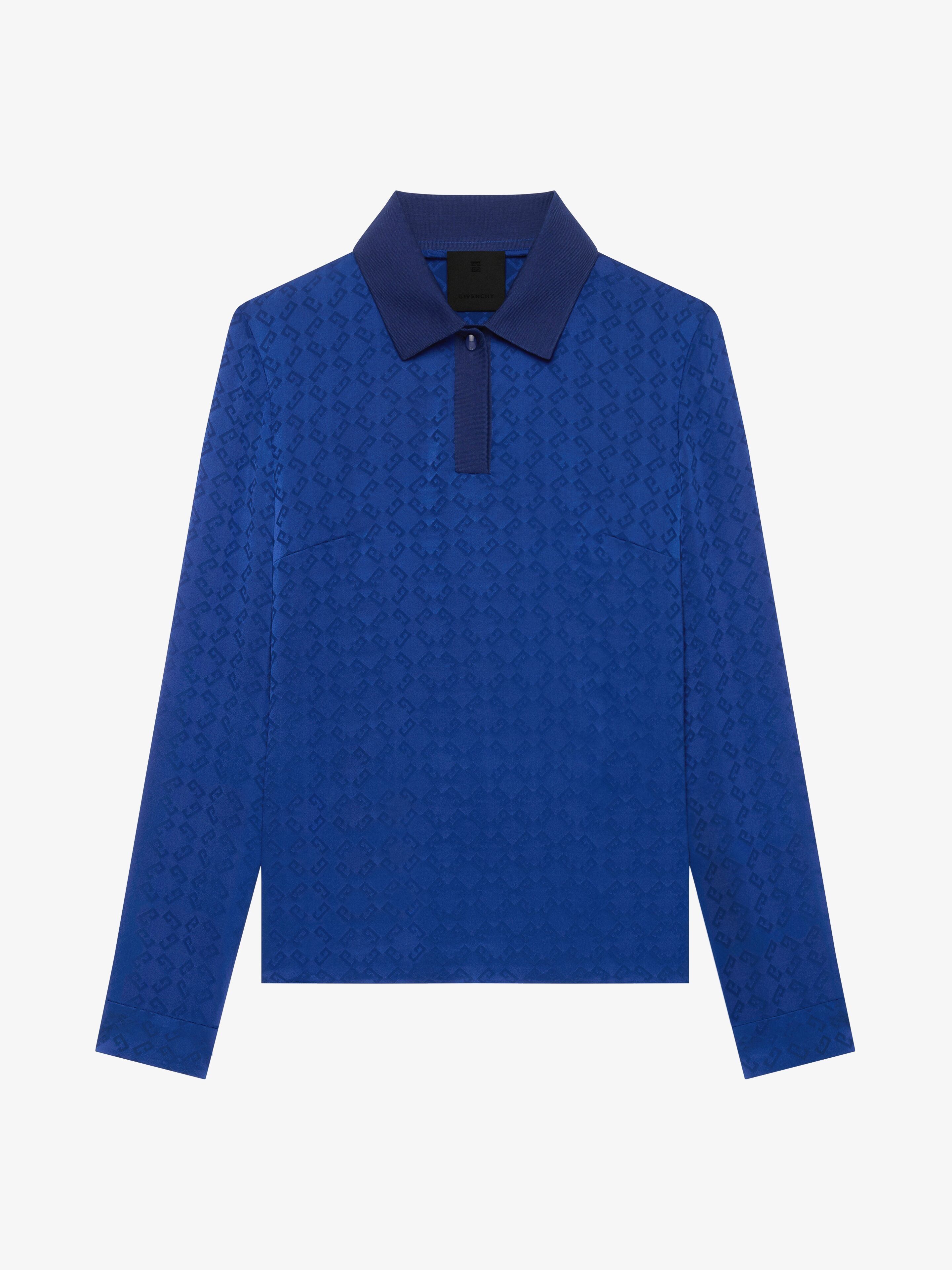 Givenchy o1srvl11e0725 Polo Blouse in Blue Size XS / US 0-2 / IT 36-38 - 1 Thumbnail