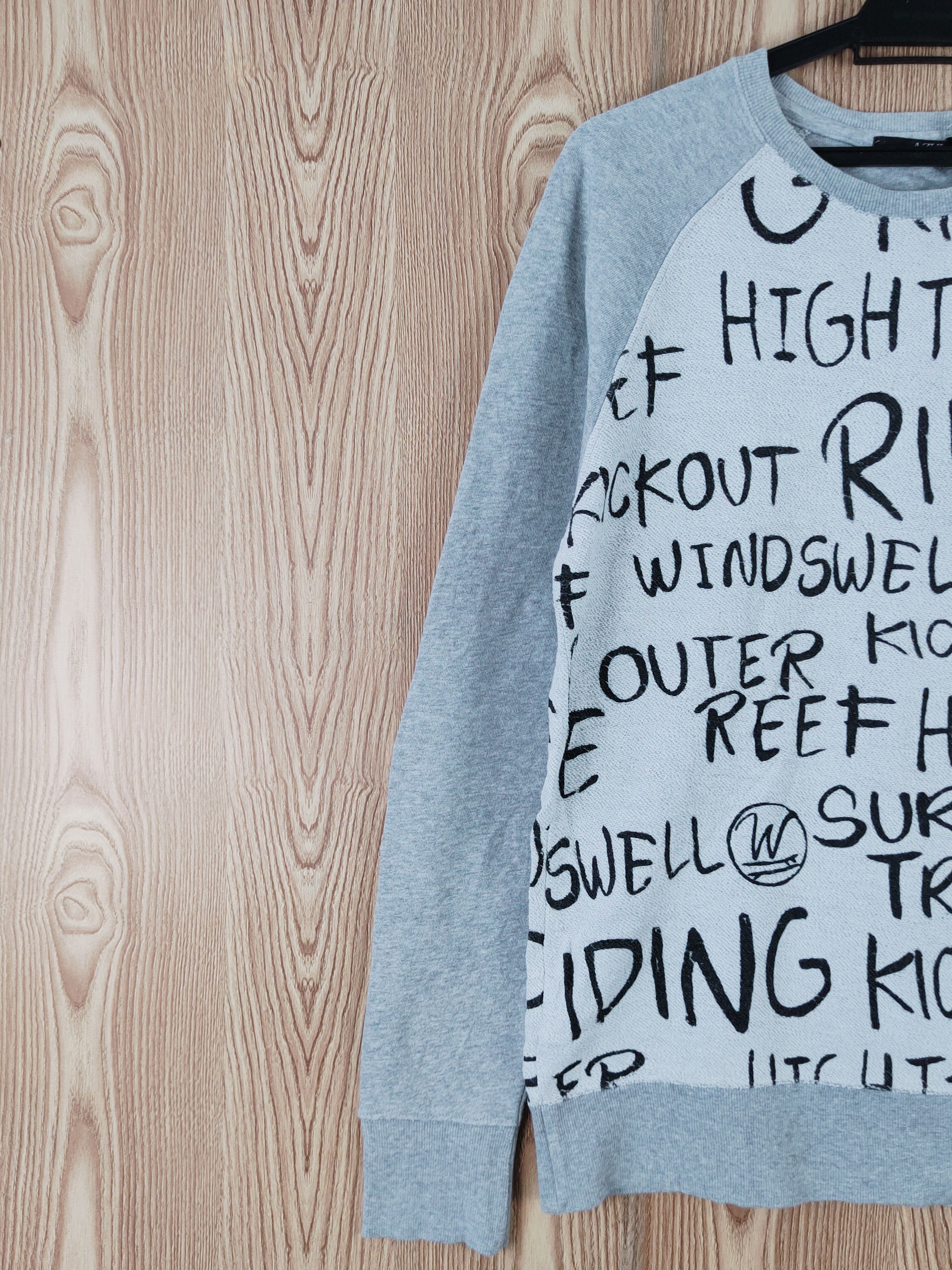 Japanese Brand × MOUSSY × Vintage Azul by Moussy Gray Sweatshirts #W418 Size M / US 6-8 / IT 42-44 - 4 Thumbnail