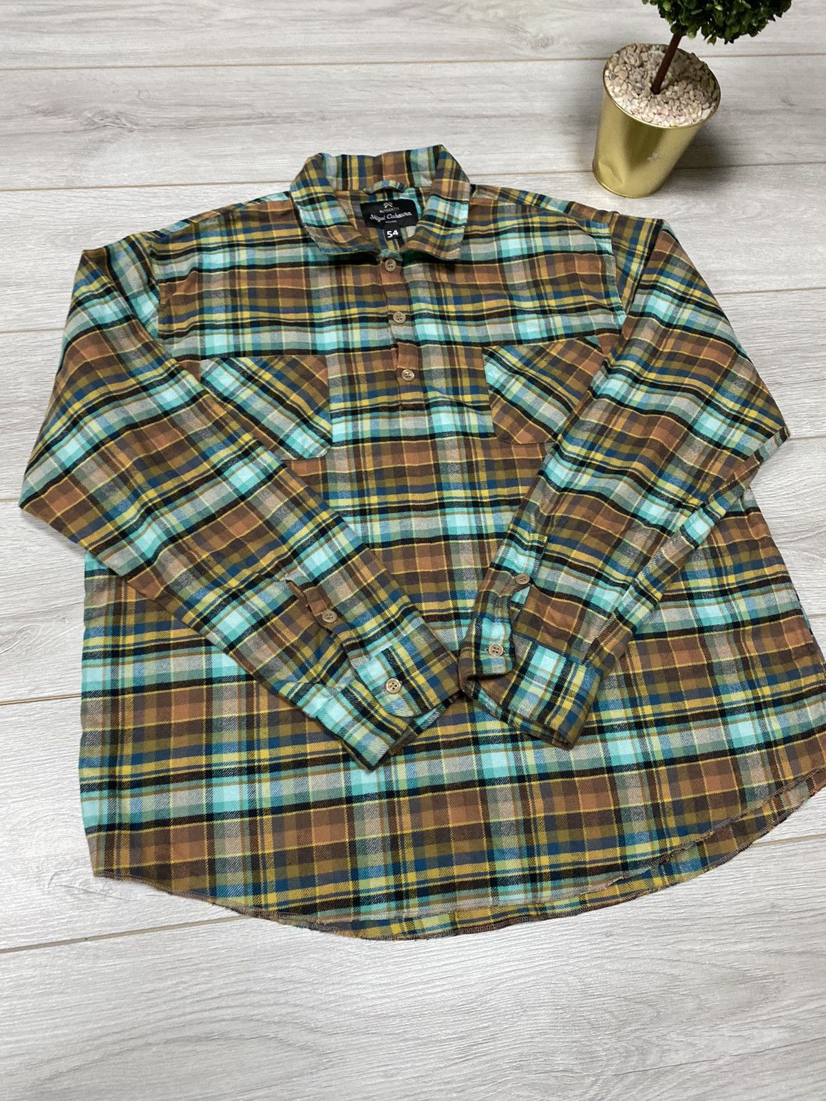 Nigel Cabourn NIGEL CABOURN RARE Check three button up overshirt Size US L / EU 52-54 / 3 - 7 Thumbnail