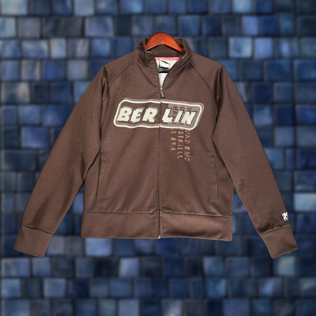 Vintage VINTAGE Blue Marlin SweatShirt Mens M Brown Full Zip Pockets Logo Cotton Polyester Knit Size US M / EU 48-50 / 2 - 1 Thumbnail