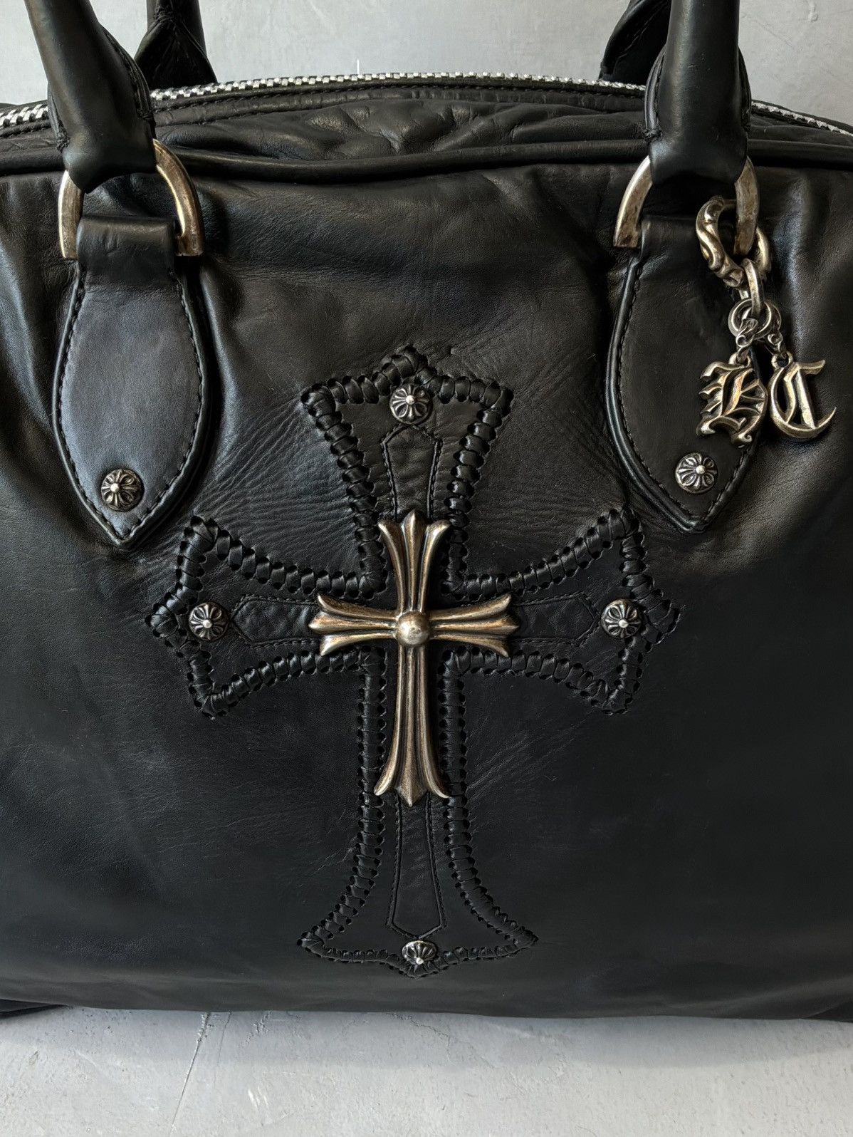 Chrome Hearts 90s Chrome Hearts - Cross Patch & Embellished 925 Bowler Bag Size ONE SIZE - 3 Thumbnail