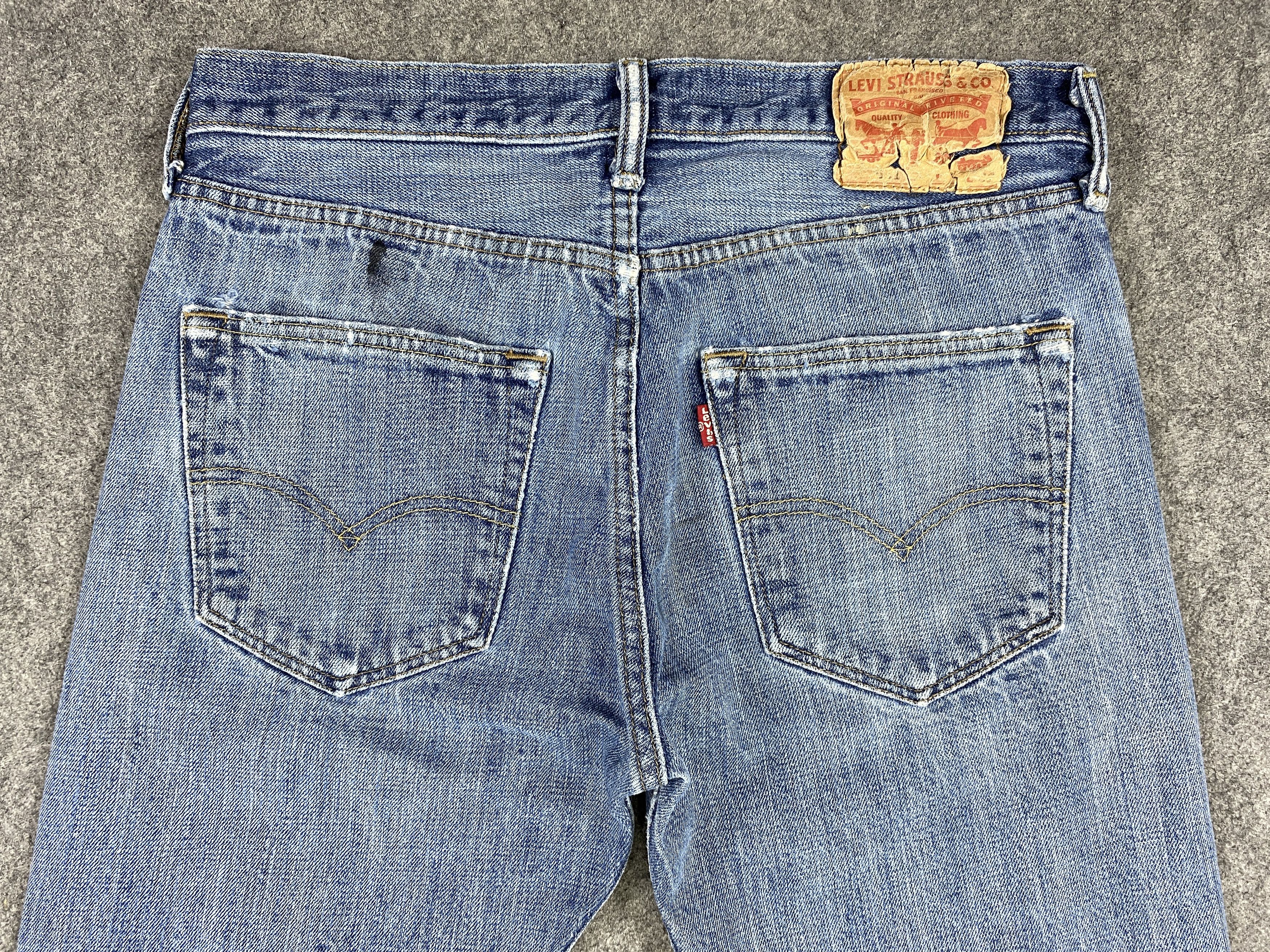 Levi's Distressed Blue Vintage Levi's 501 30x29.5 Denim -JN1656 Size US 30 / EU 46 - 4 Thumbnail